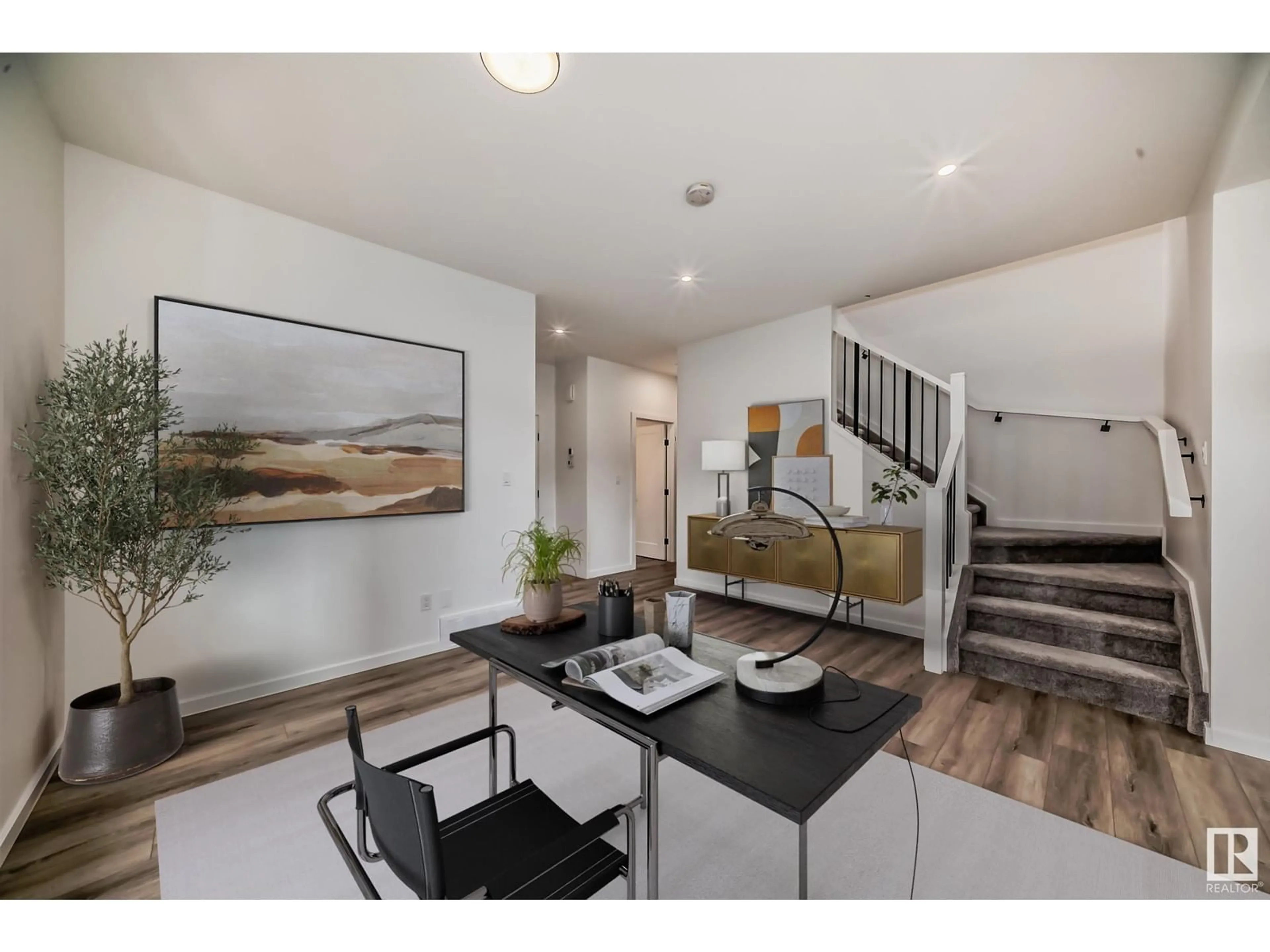 A pic of a room, wood floors for 1401 AINSLIE WD SW, Edmonton Alberta T6W2L9