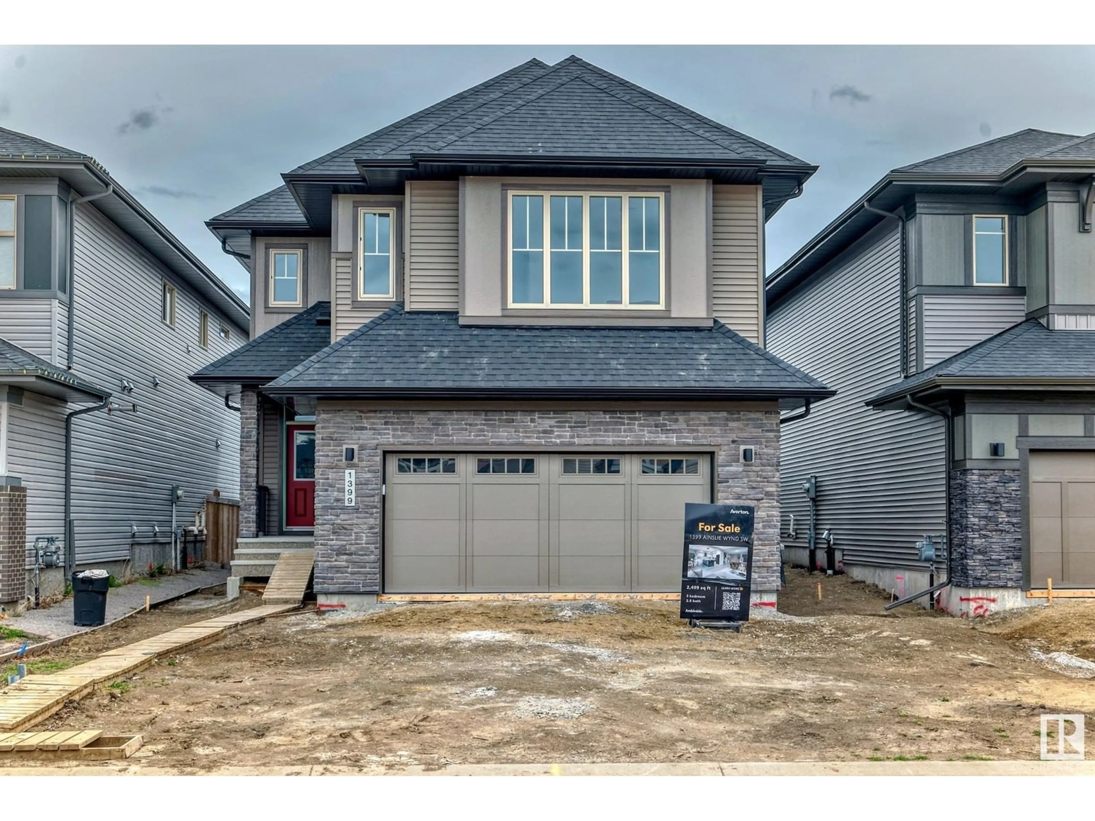 Frontside or backside of a home, the street view for 1399 AINSLIE WD SW, Edmonton Alberta T6W3E9