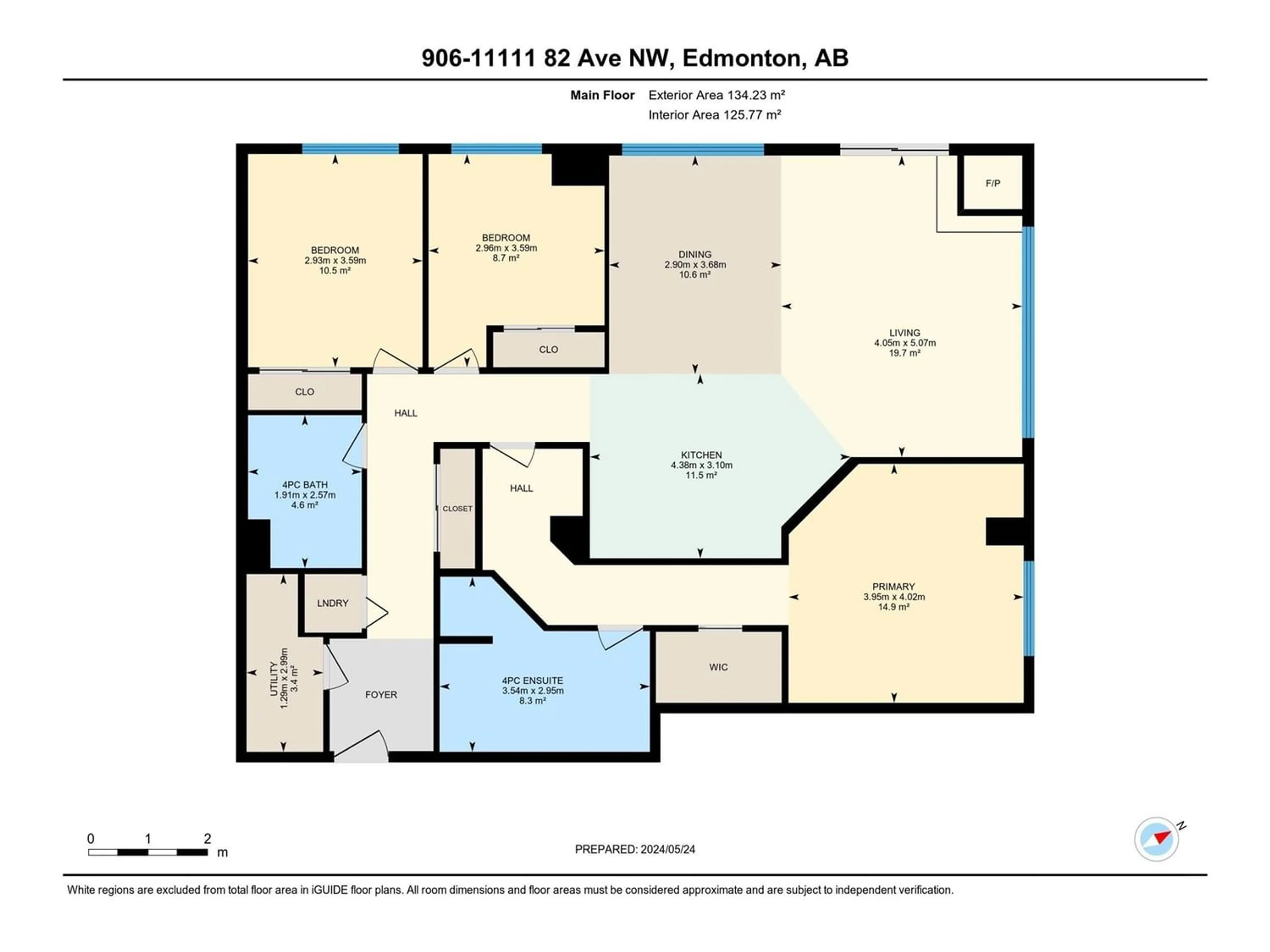 Floor plan for #906 11111 82 AV NW NW, Edmonton Alberta T6G0T3