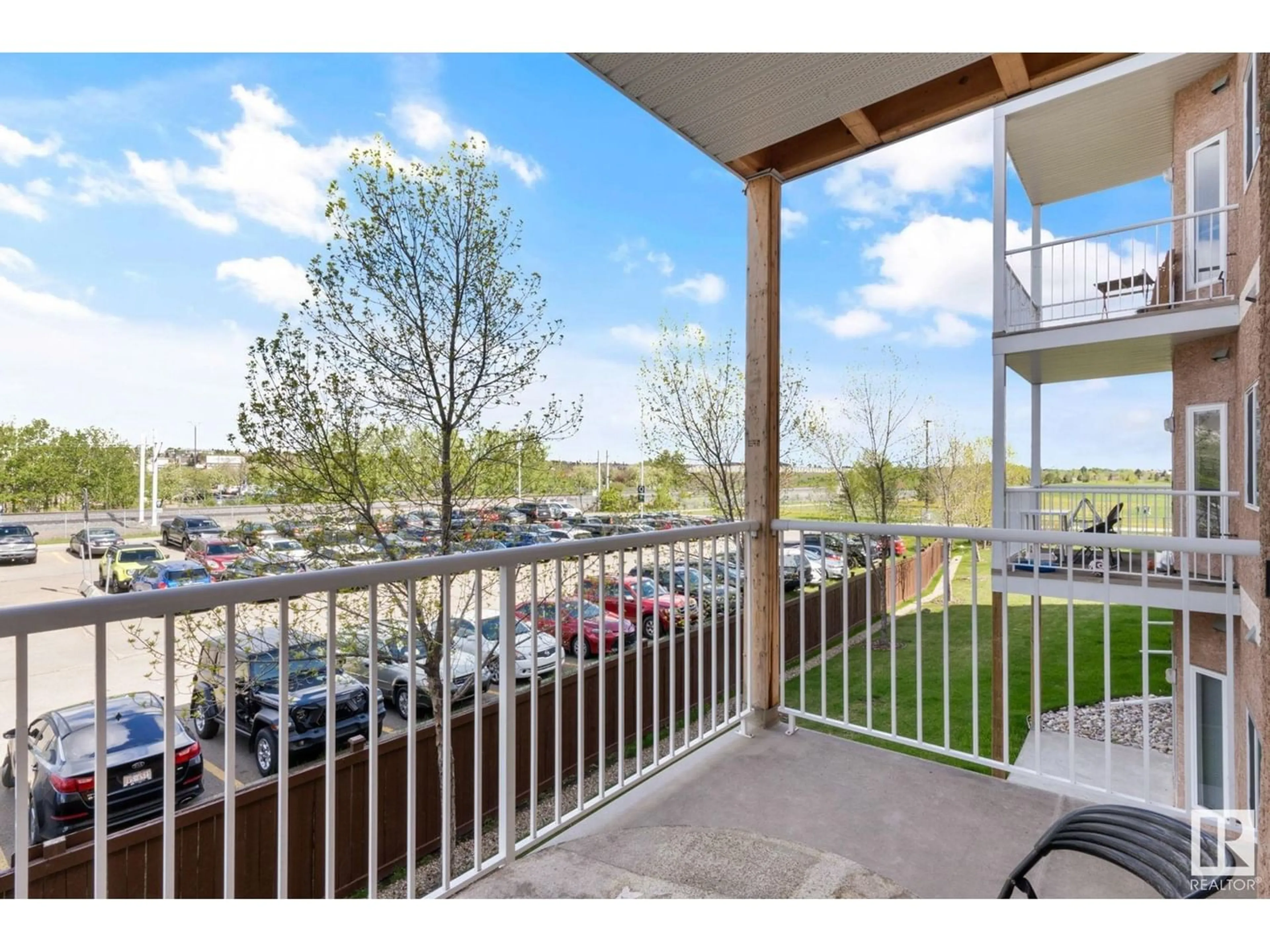 Balcony in the apartment for #206 4316 139 AV NW, Edmonton Alberta T5Y0L1