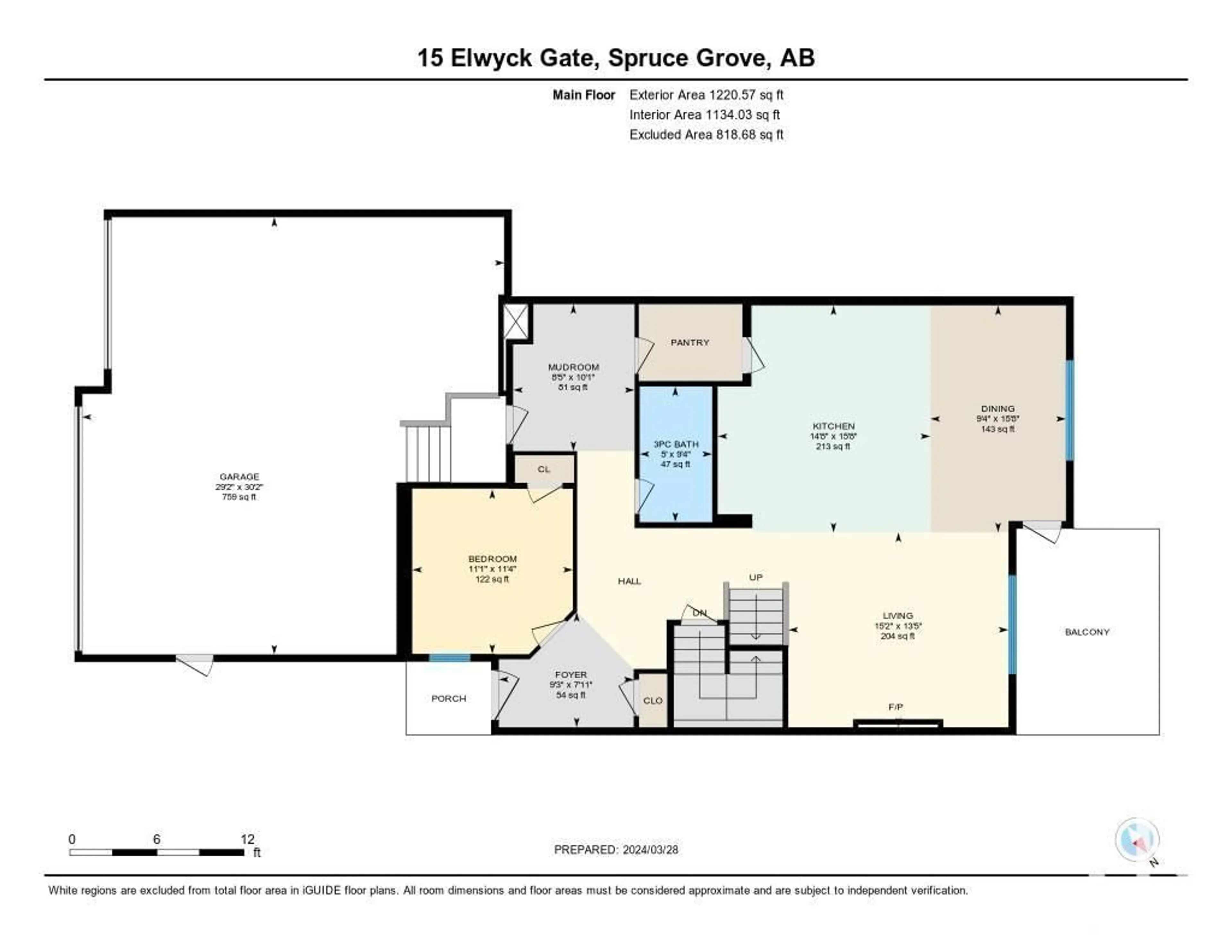 Floor plan for 15 ELWYCK GA, Spruce Grove Alberta T7X0Z2