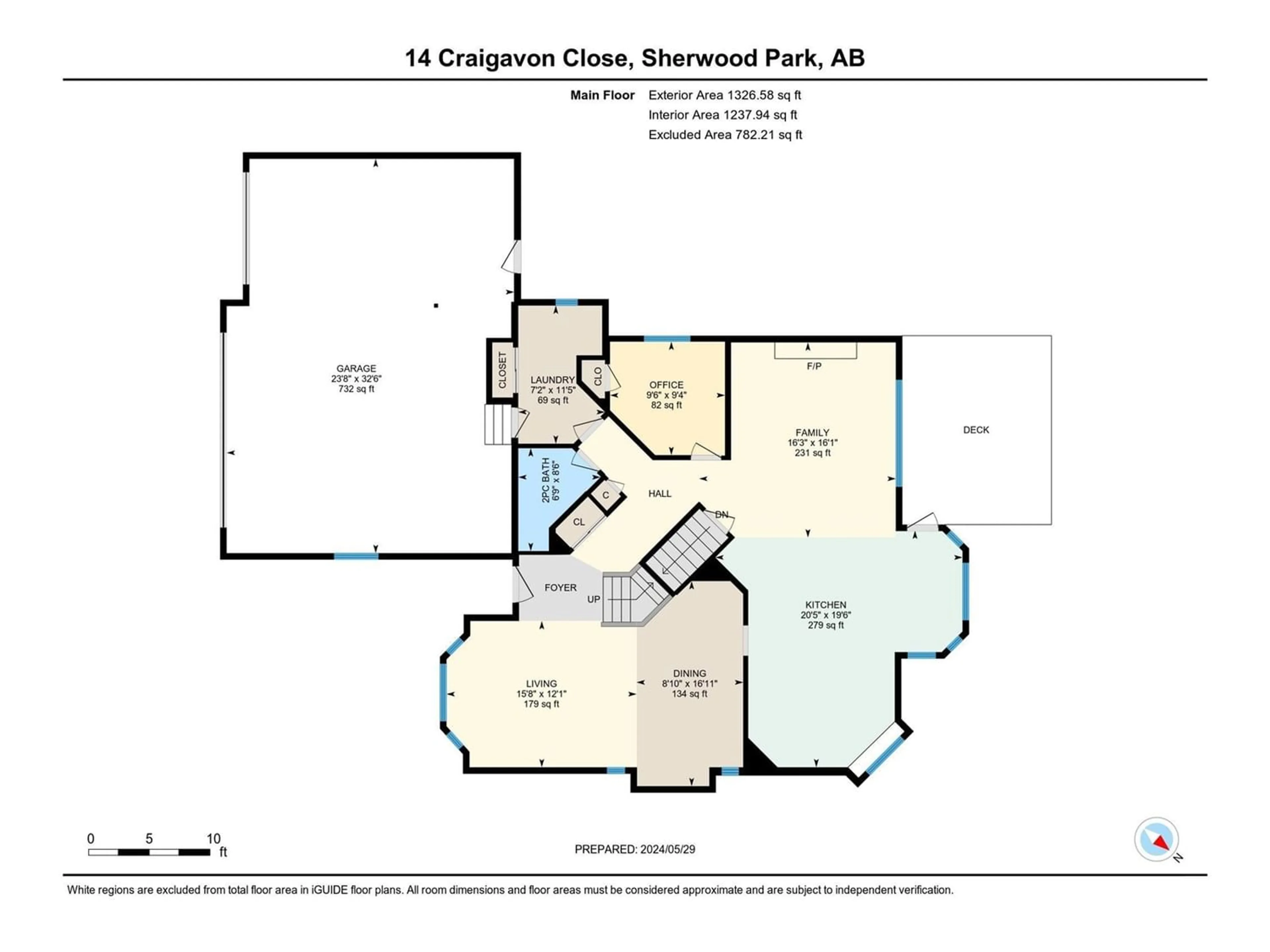 Floor plan for 14 CRAIGAVON CL, Sherwood Park Alberta T8A5M1