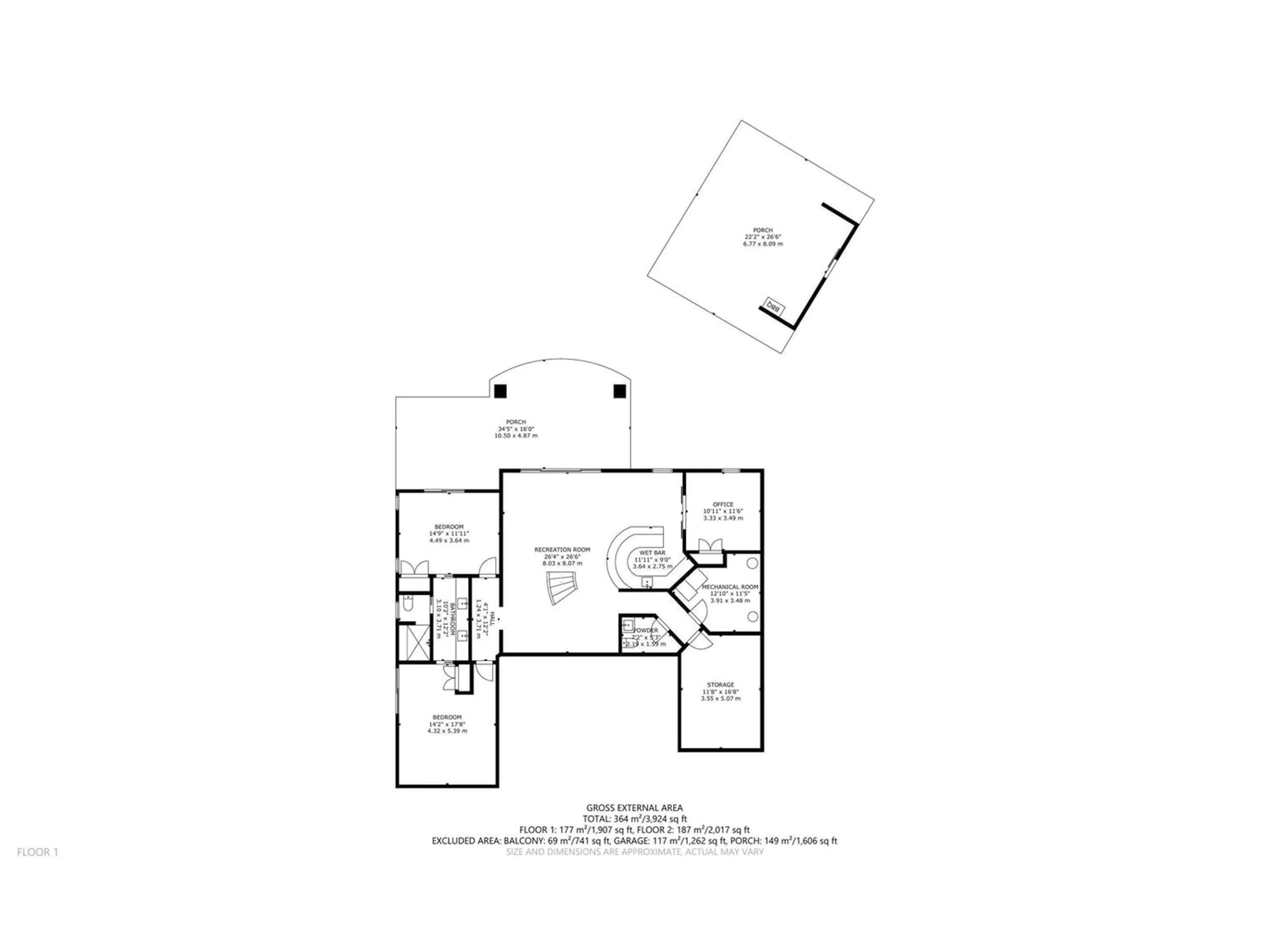 Floor plan for #14 2414 TWP RD 522, Rural Parkland County Alberta T7Y3L8