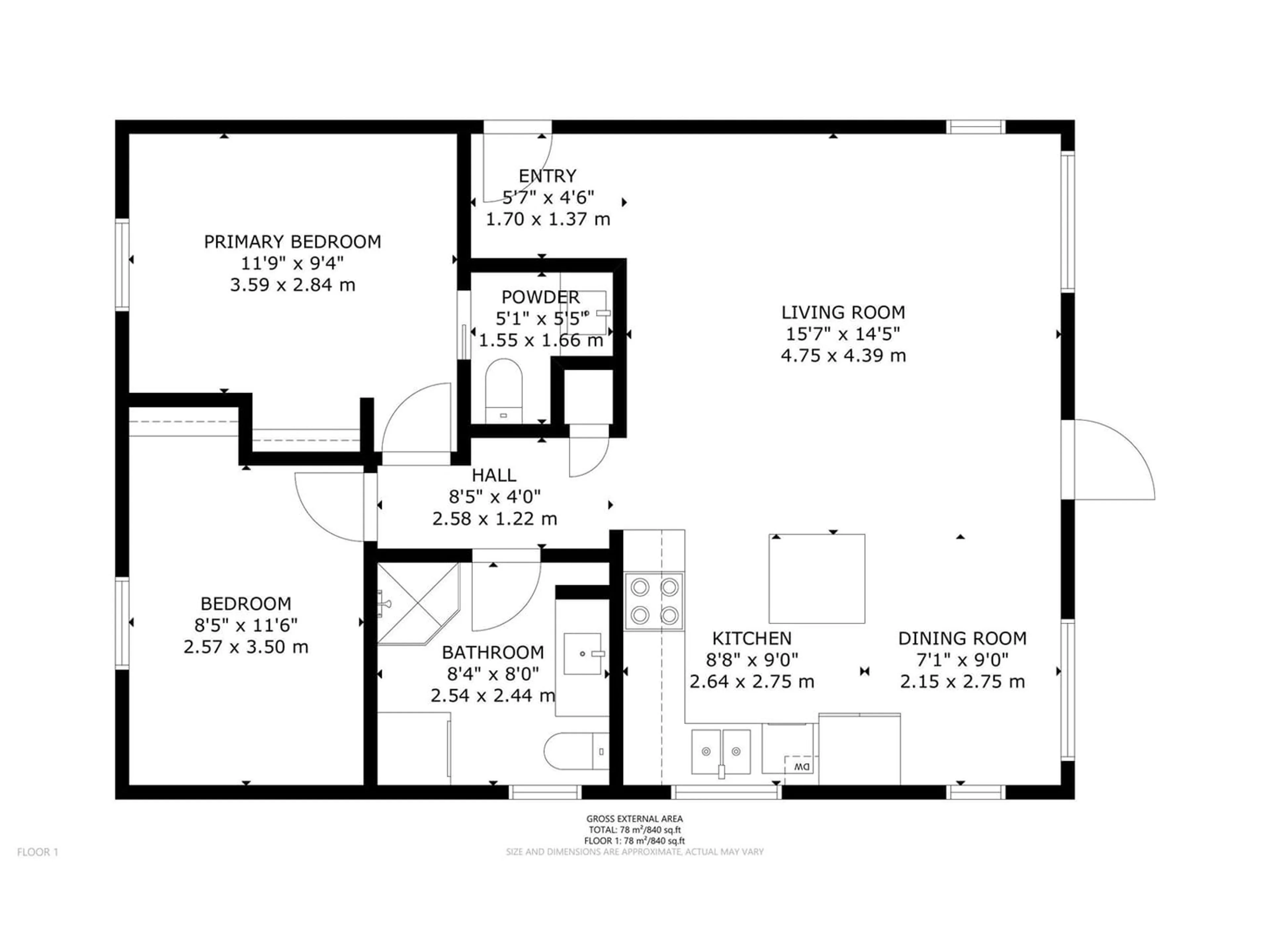 Floor plan for 407 BIRCH LN, Rural Parkland County Alberta T0E2B0