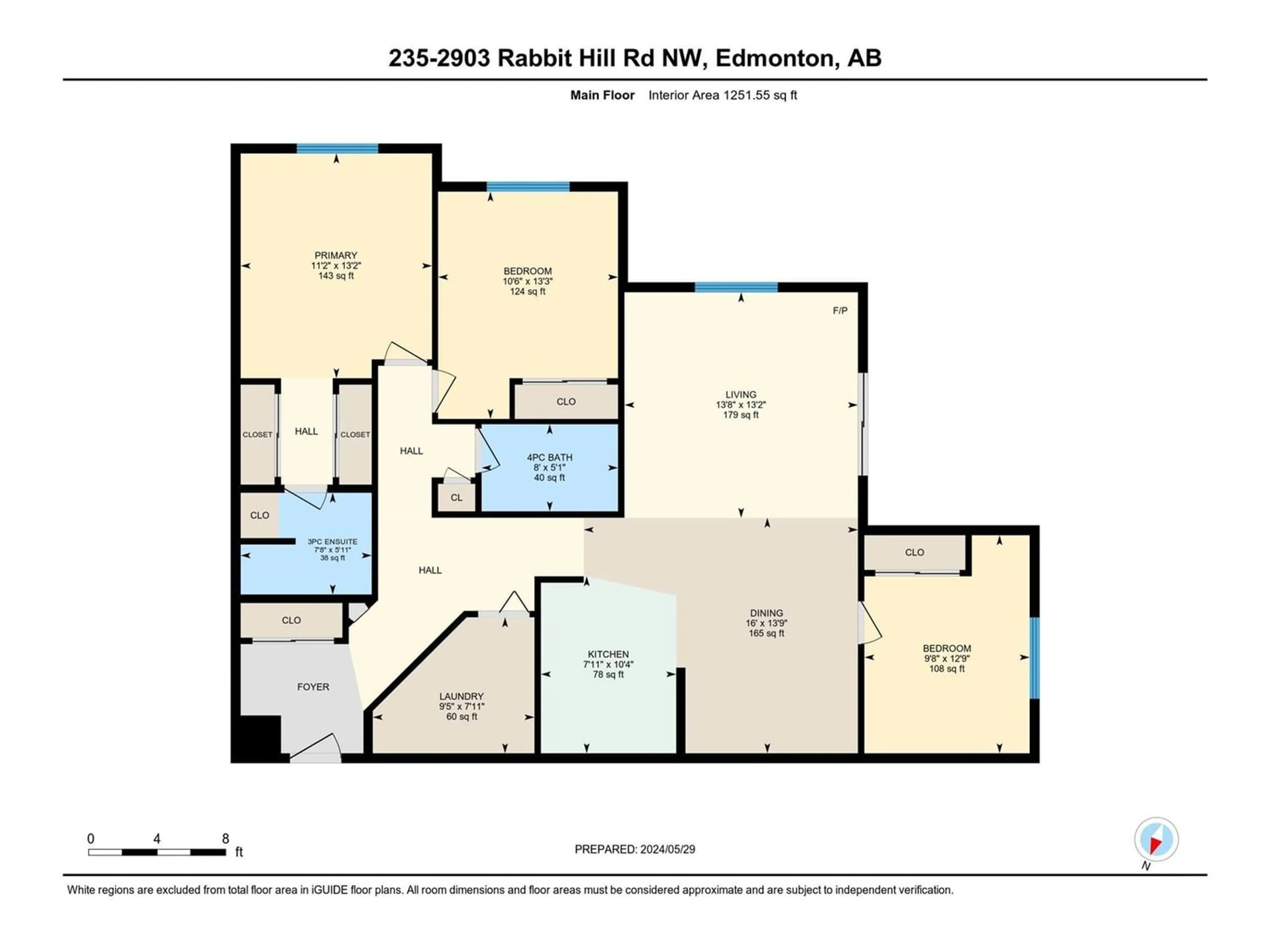 Floor plan for #235 2903 RABBIT HILL RD NW, Edmonton Alberta T6R3A3
