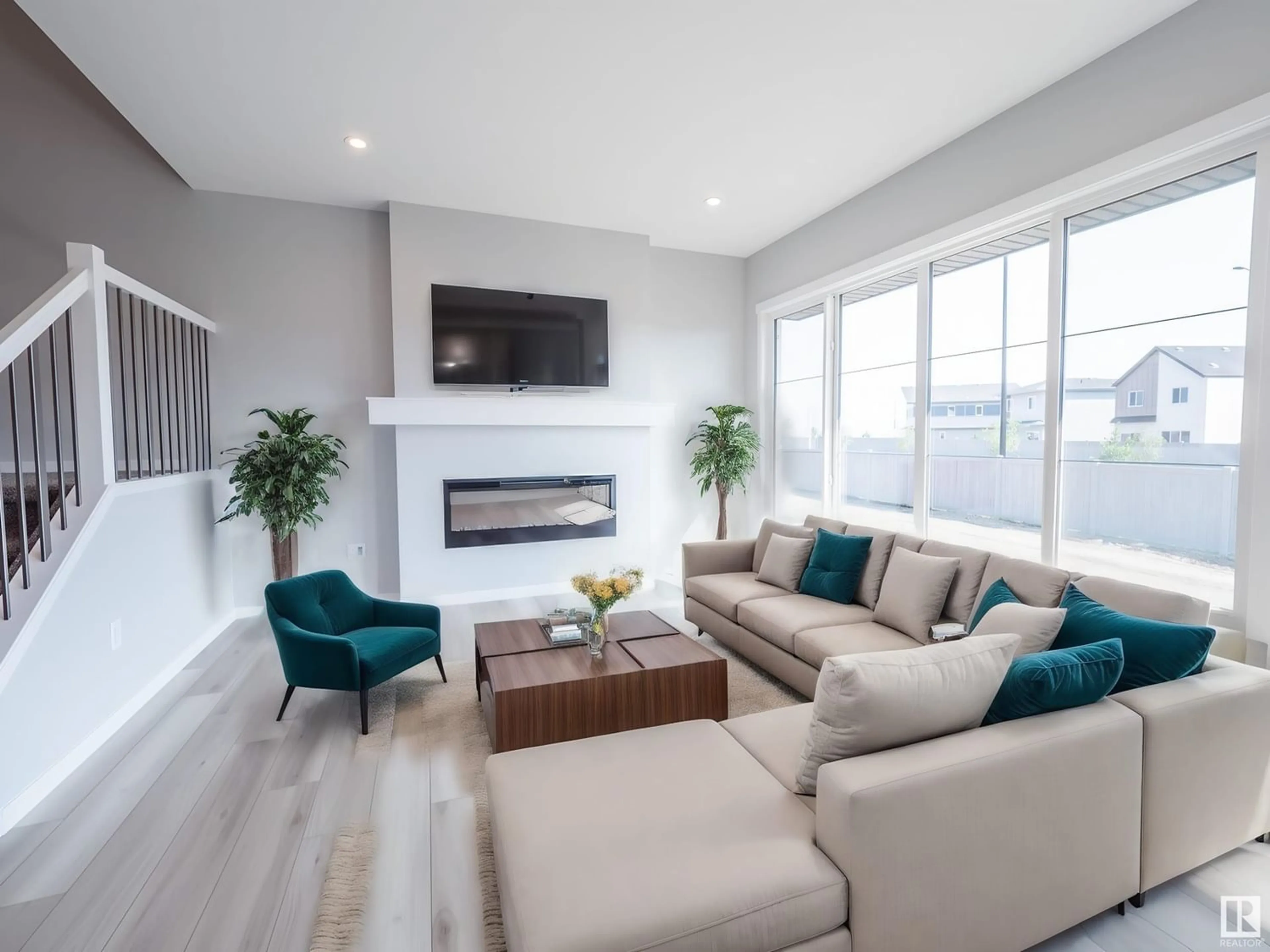 Living room for 17348 6 ST NE, Edmonton Alberta T5Y4G1