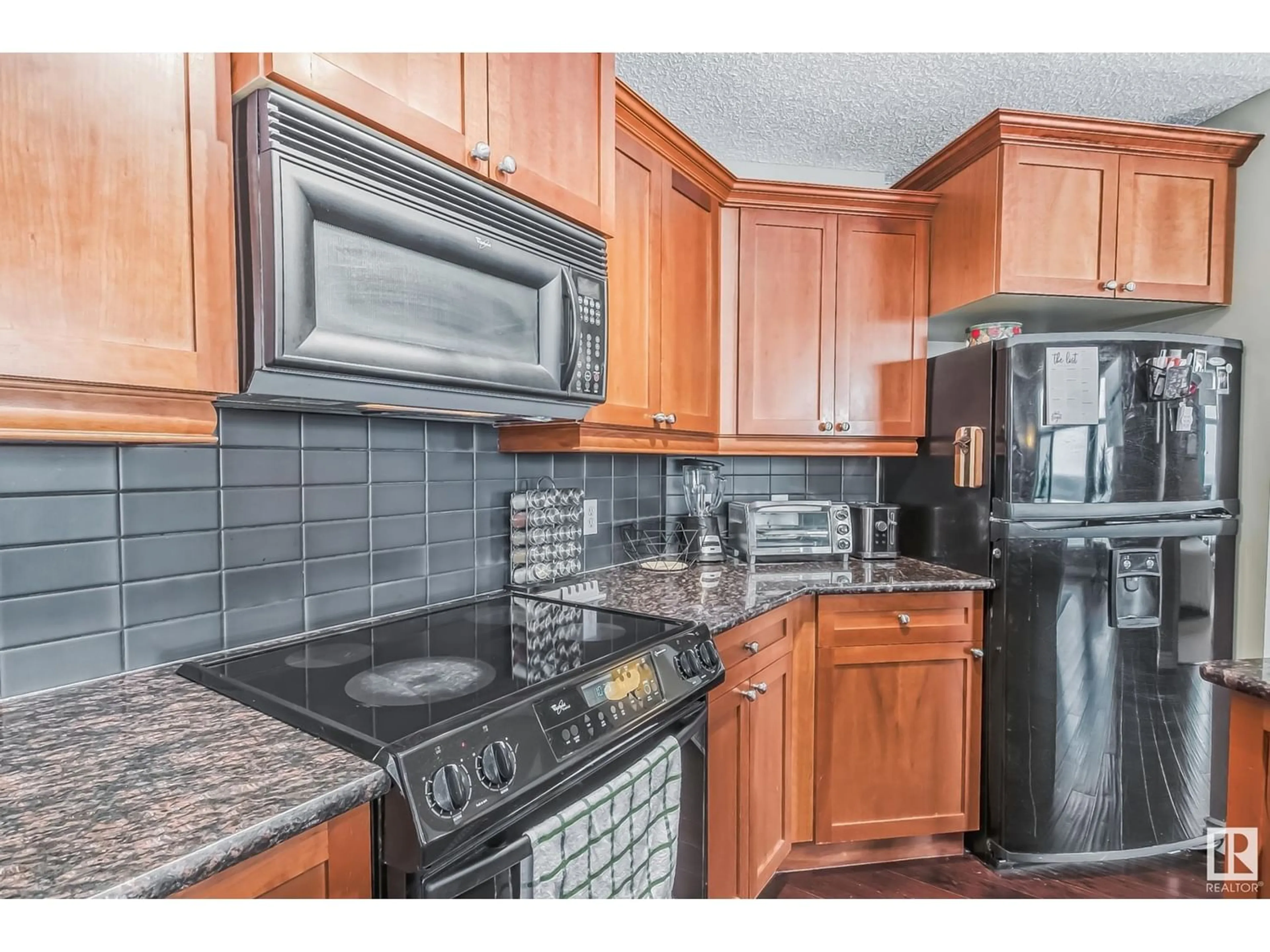 Standard kitchen for #1705 9020 JASPER AV NW, Edmonton Alberta T5H2S8