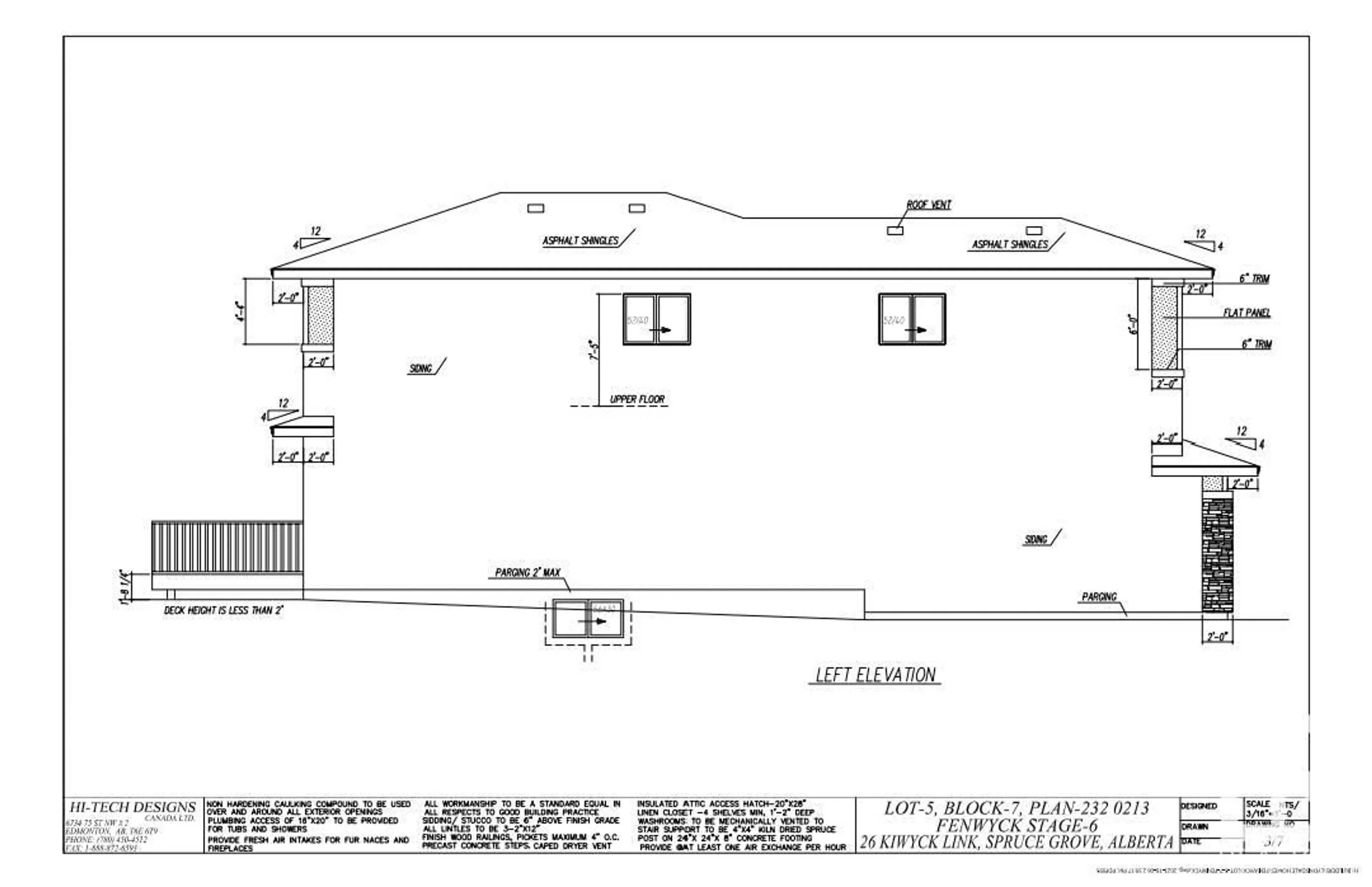 Floor plan for 26 KIWYCK LI, Spruce Grove Alberta T7X3G7
