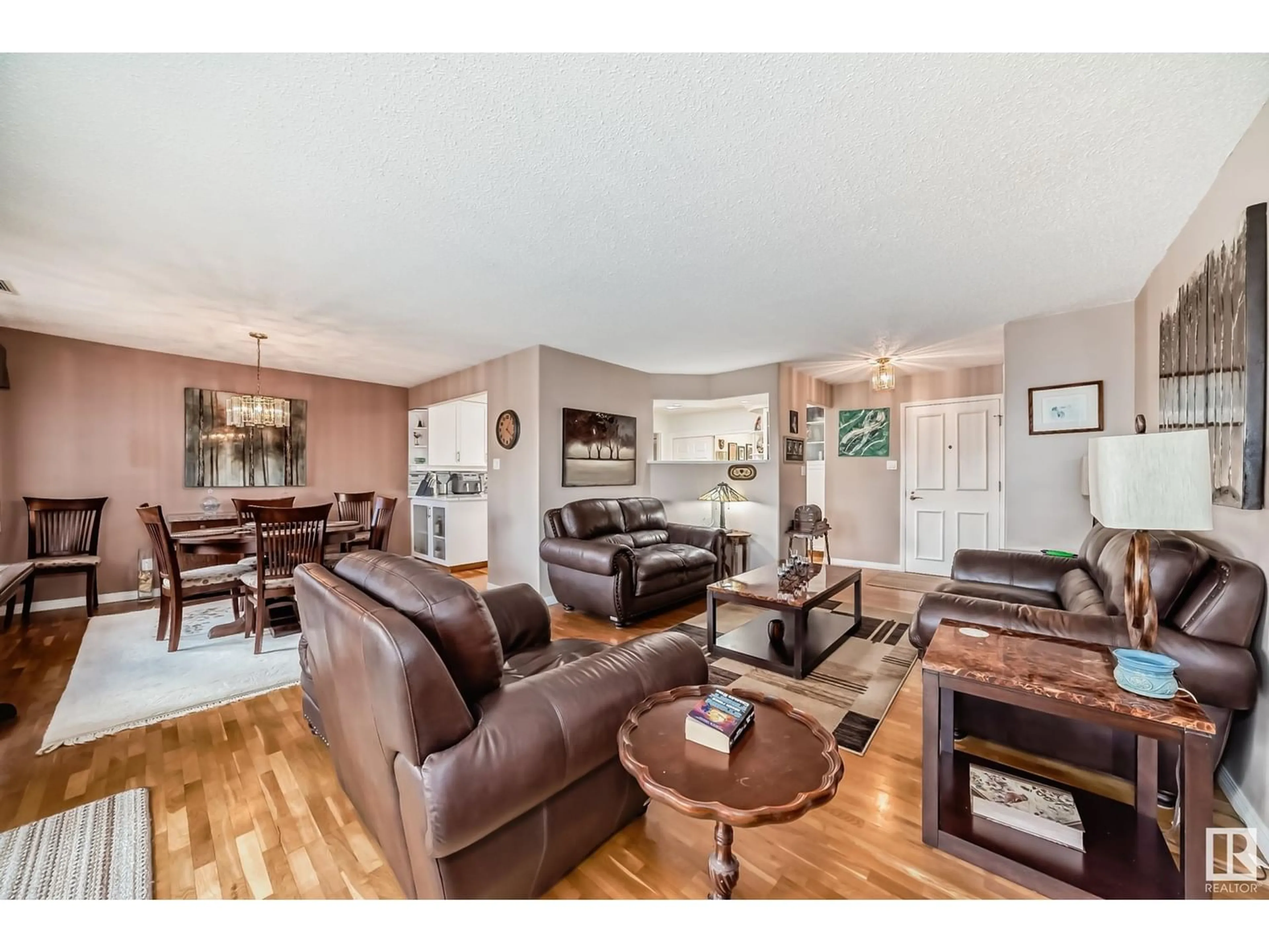 Living room for #402 14810 51 AV NW, Edmonton Alberta T6H5G5