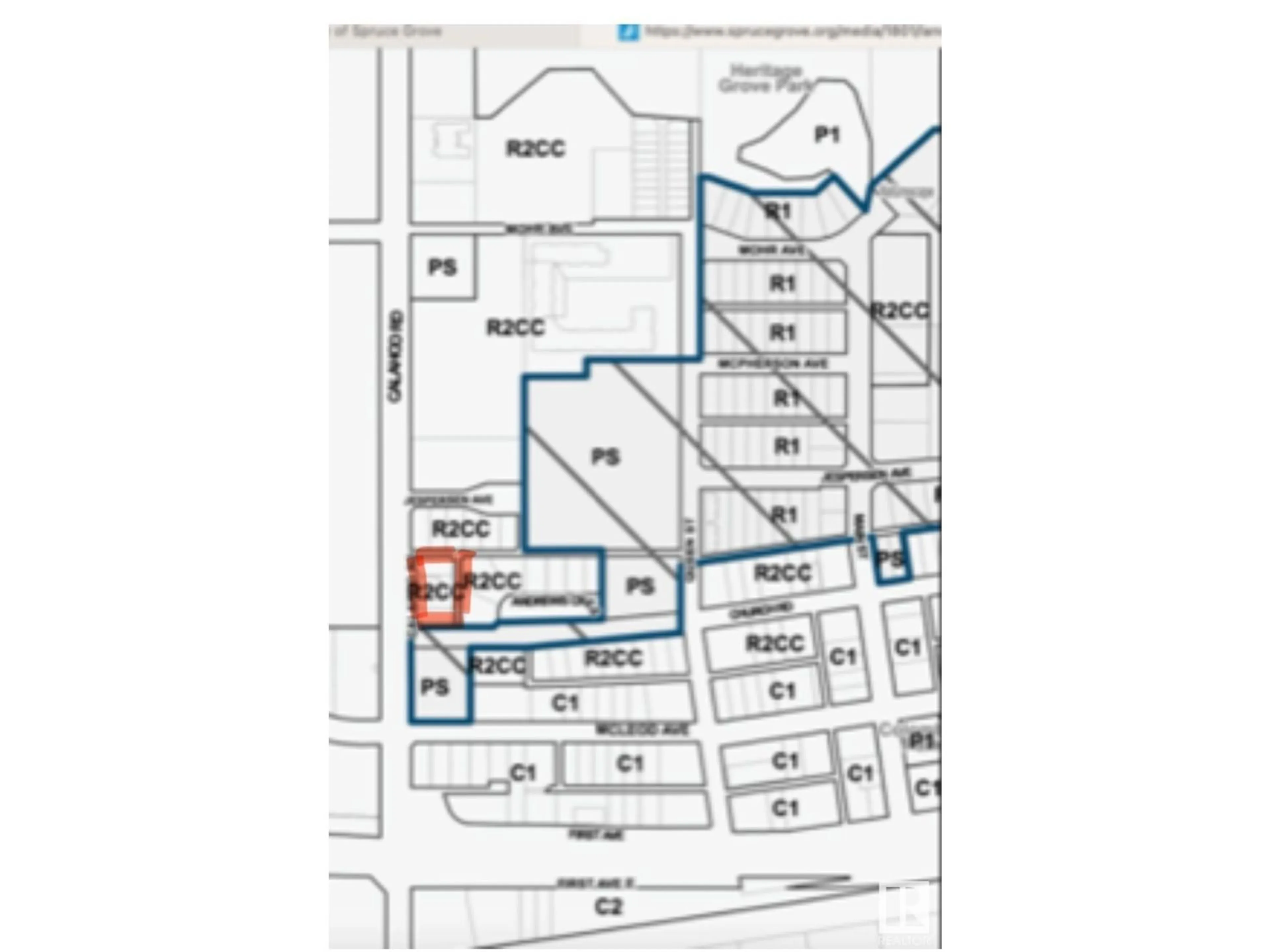 Picture of a map for 306 CALAHOO RD, Spruce Grove Alberta T7X2A6