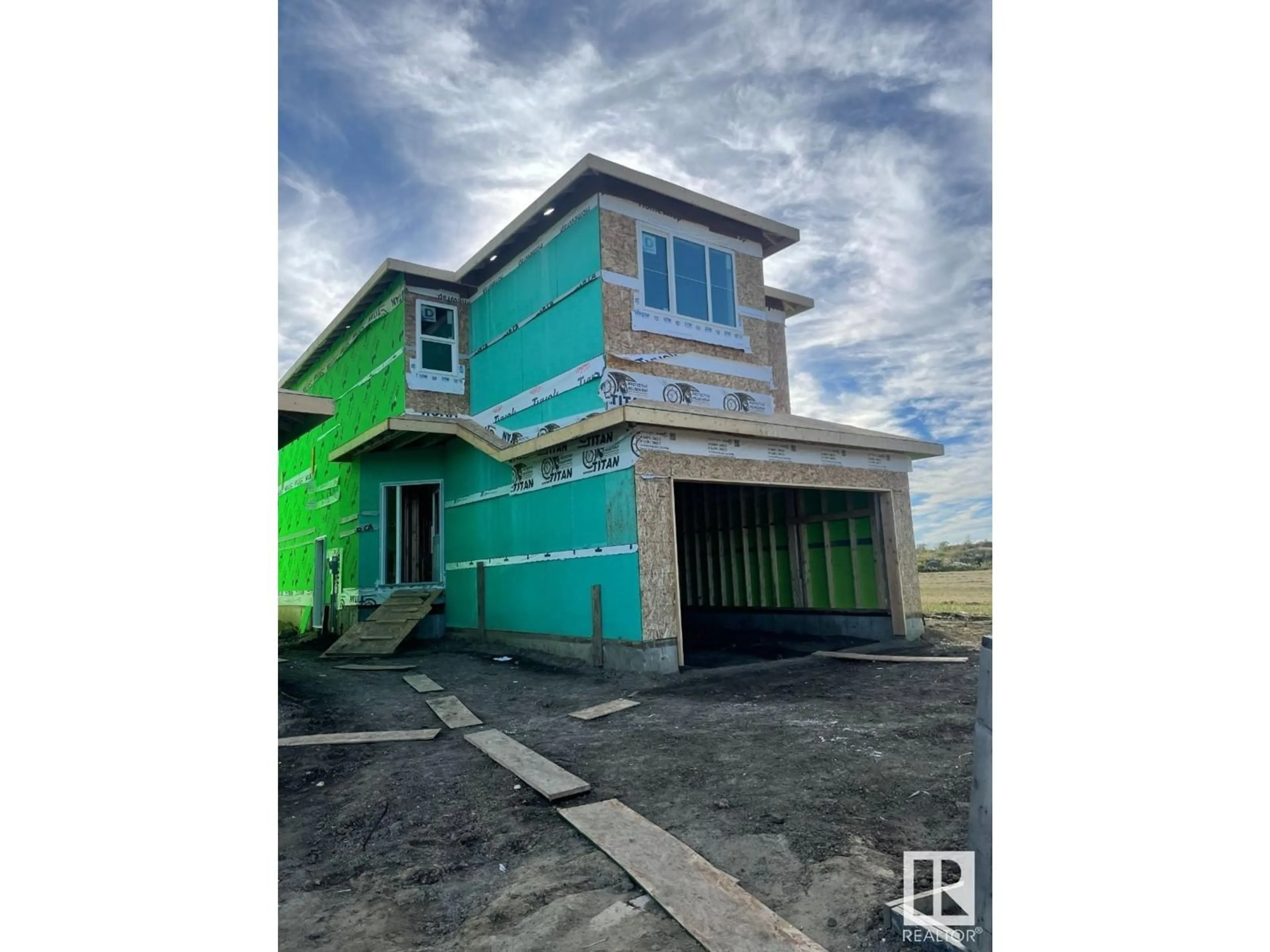 Frontside or backside of a home, the street view for 99 Brickyard DR, Stony Plain Alberta T7Z1C3