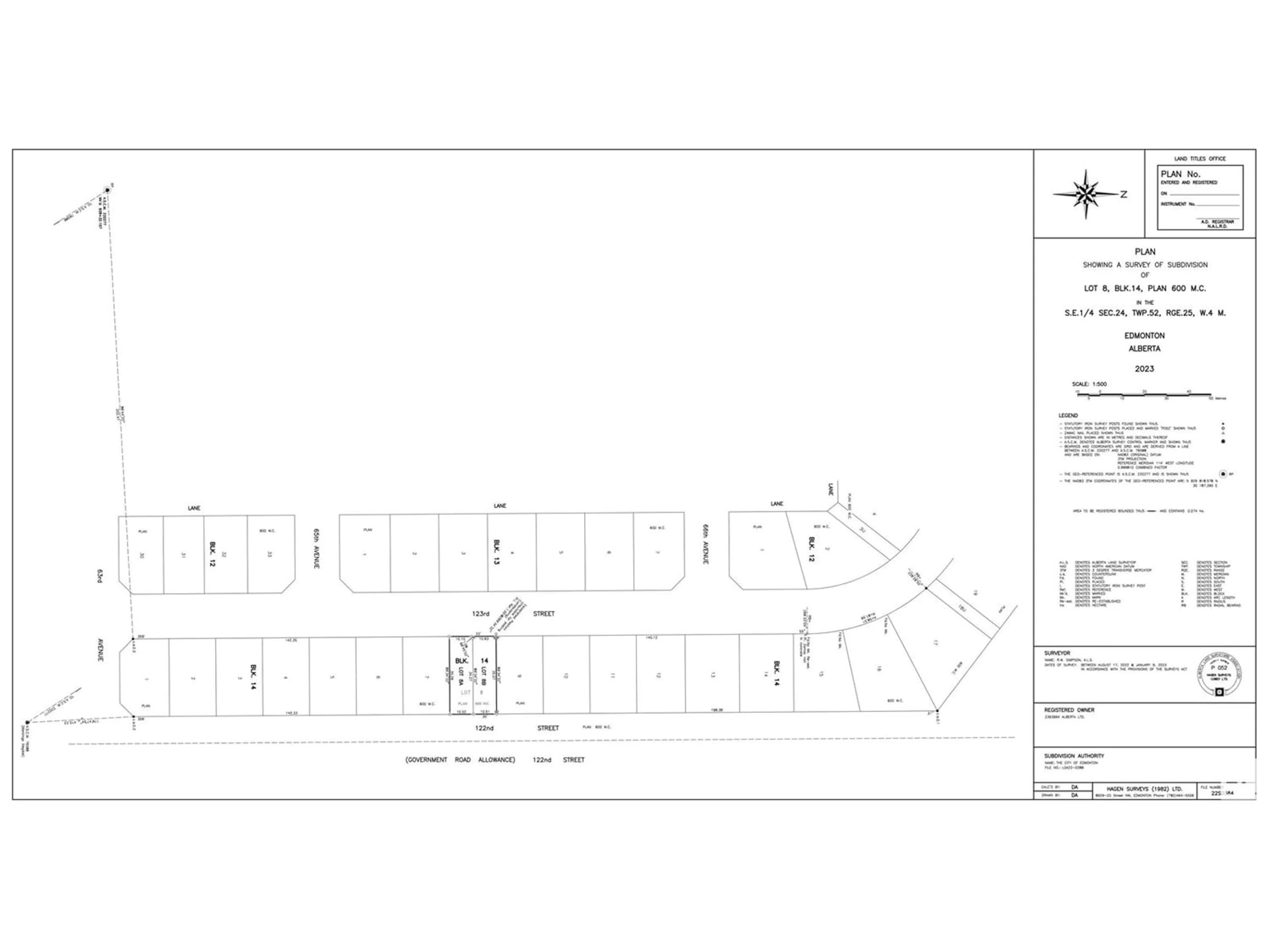 Floor plan for 6515 123 ST NW, Edmonton Alberta T6H3T3