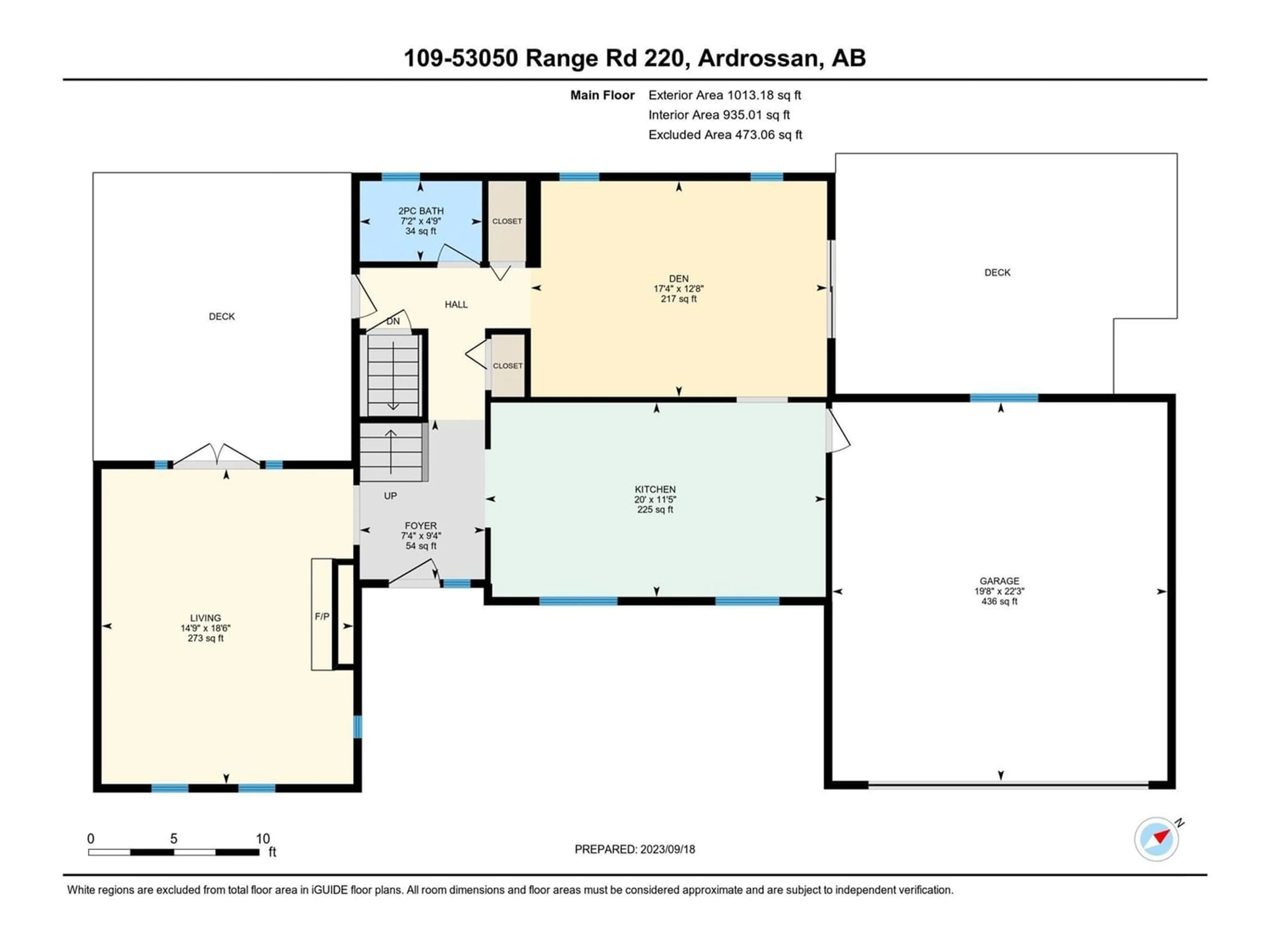 Floor plan for 109 53050 RGE RD 220, Rural Strathcona County Alberta T8E2C7