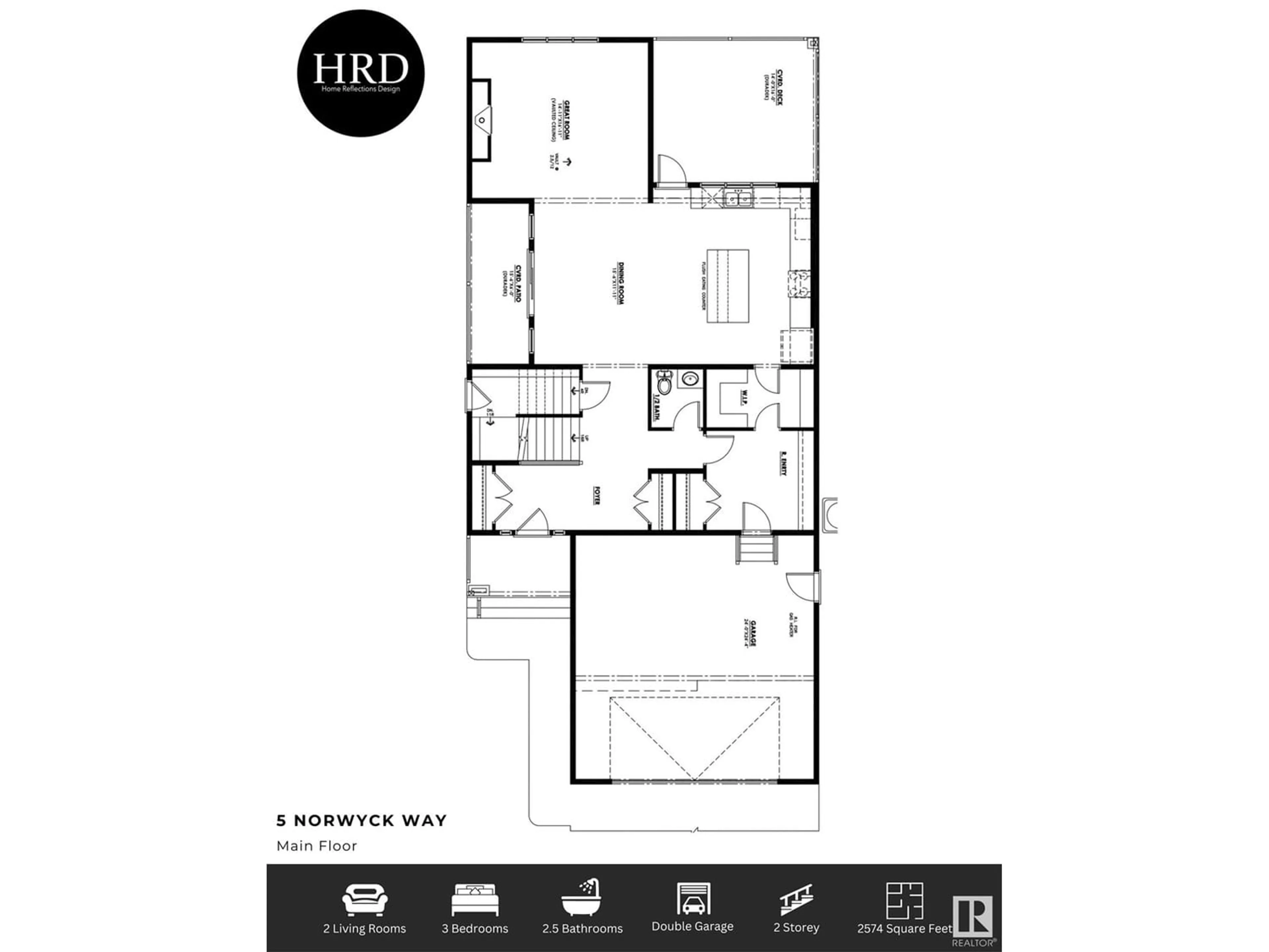 Floor plan for 5 Norwyck WY, Spruce Grove Alberta T7X3G5