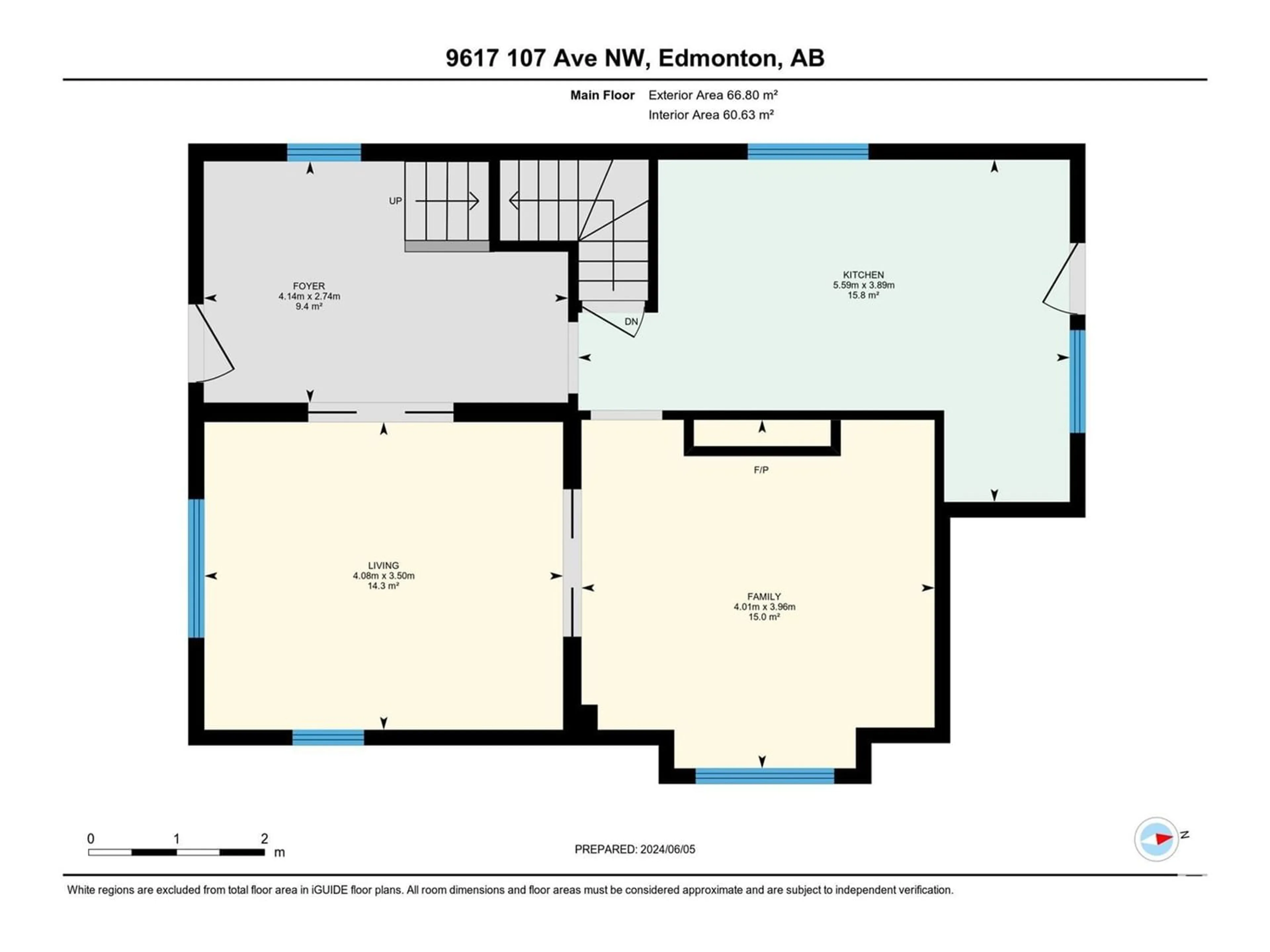 Floor plan for 9617 107 AV NW, Edmonton Alberta T5H0T8