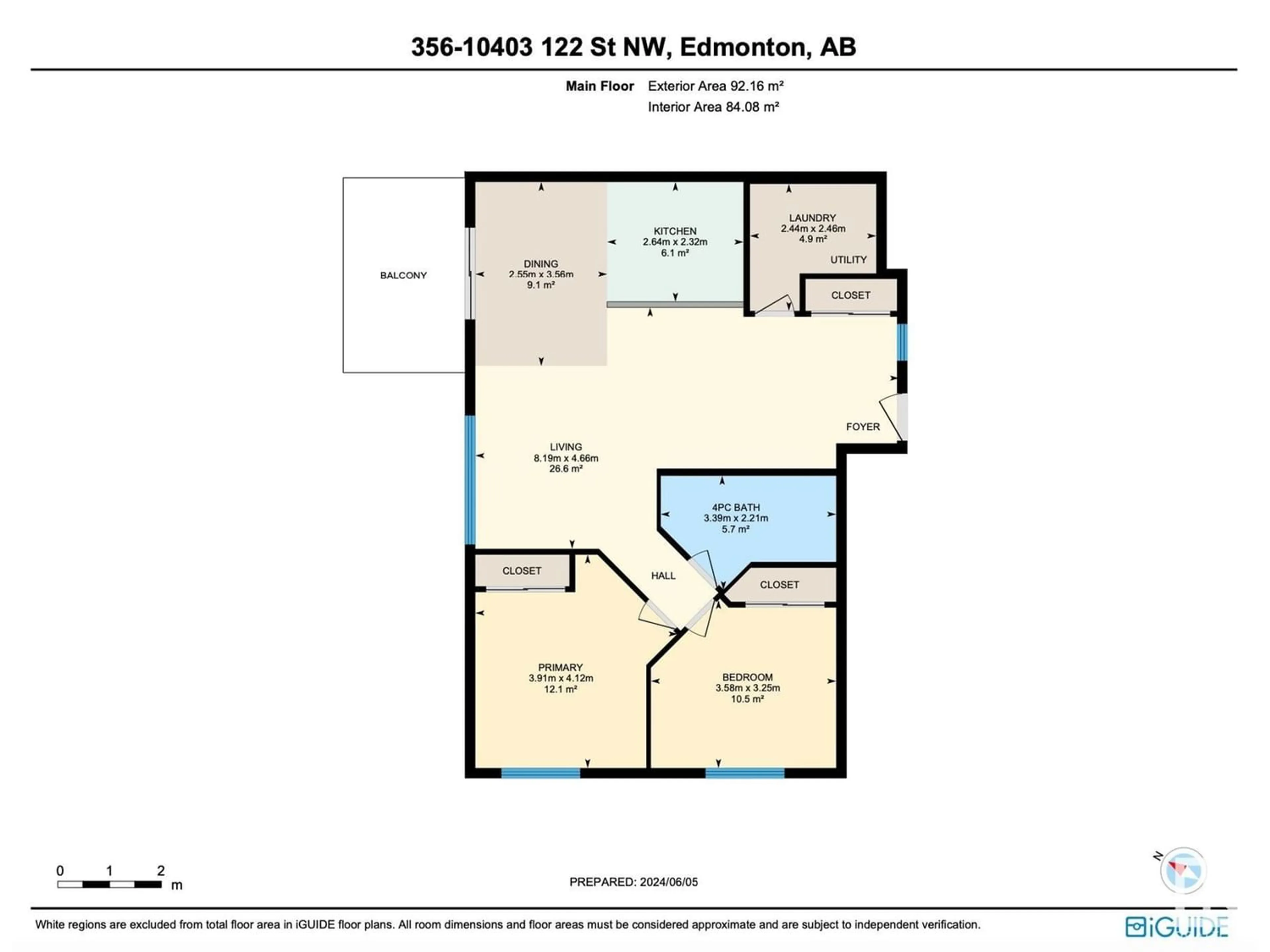 Floor plan for #356 10403 122 ST NW, Edmonton Alberta T5N4C1