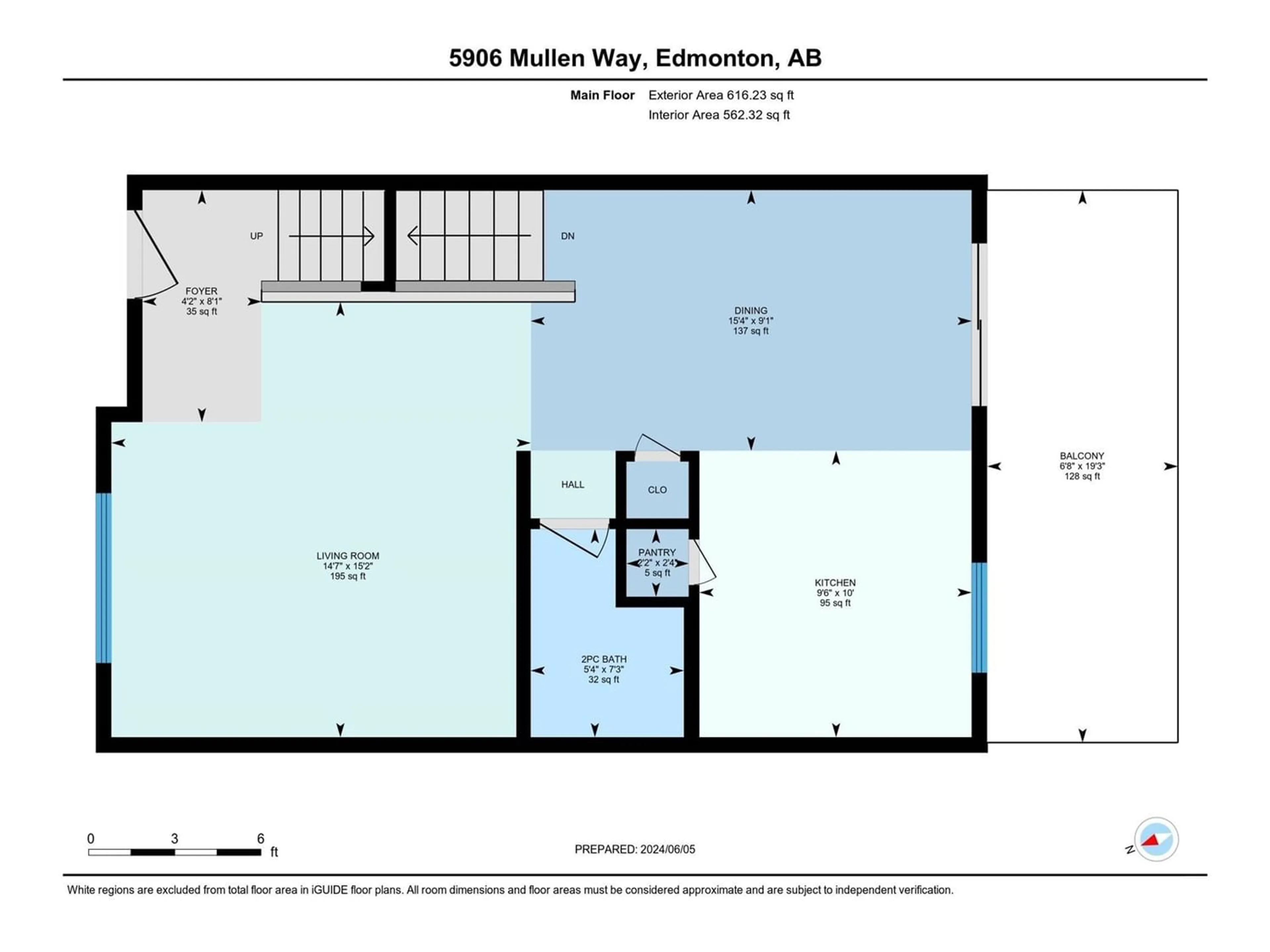 Floor plan for 5906 MULLEN WY NW, Edmonton Alberta T6R0S7