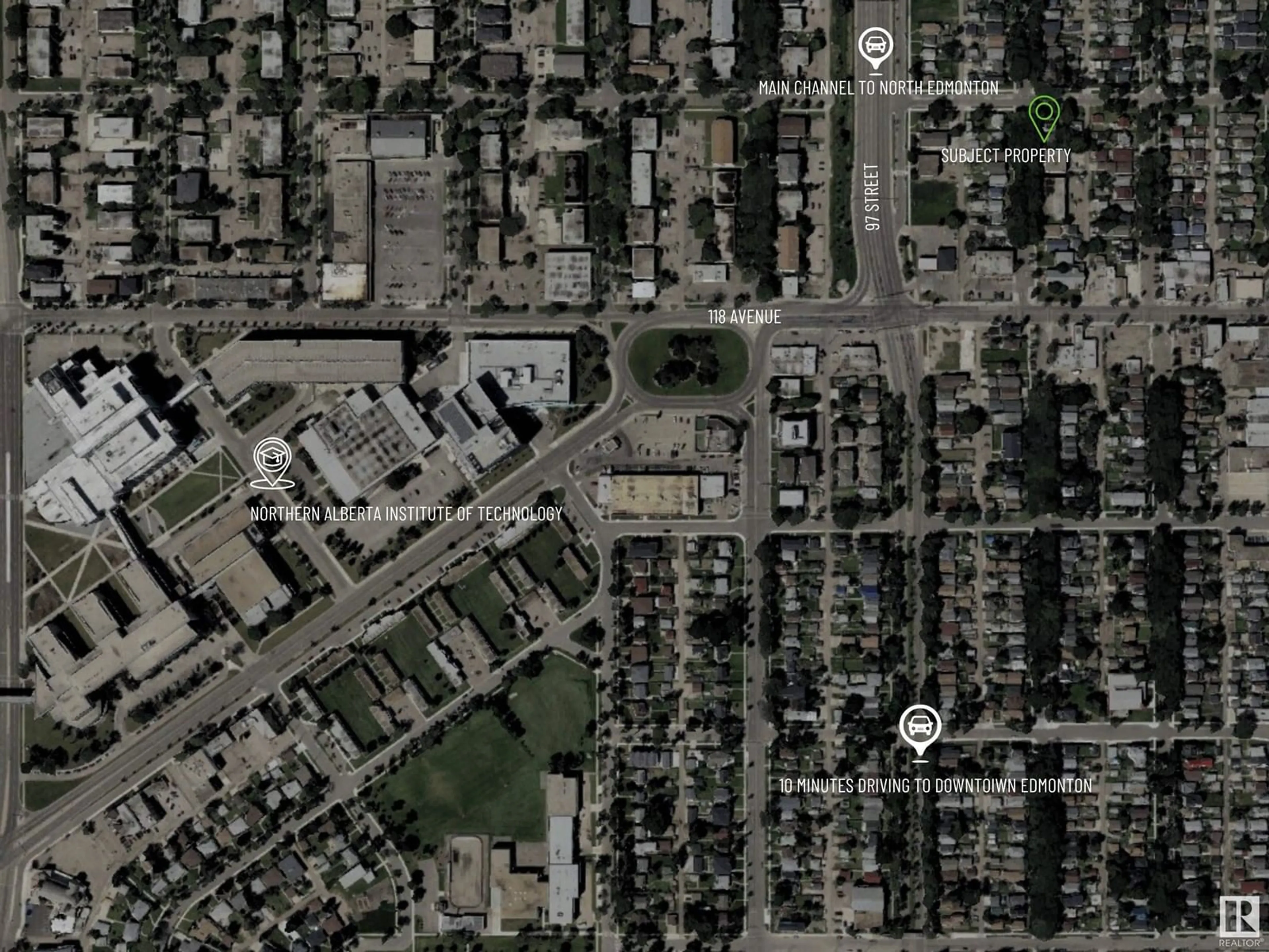 Picture of a map for 11843 96 ST NW, Edmonton Alberta T5G1V4