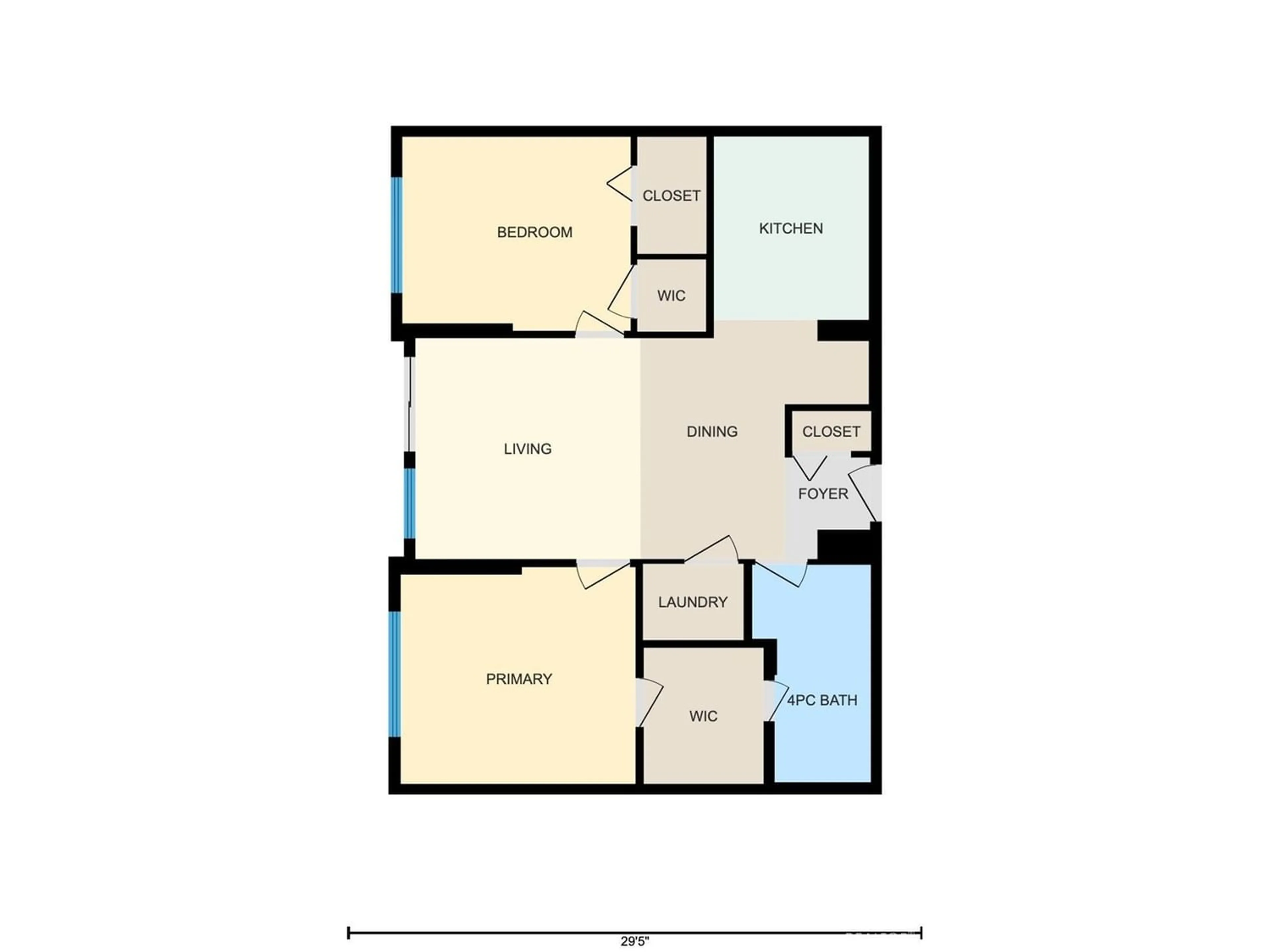 Floor plan for #1405 10180 104 ST NW, Edmonton Alberta T5J1A7