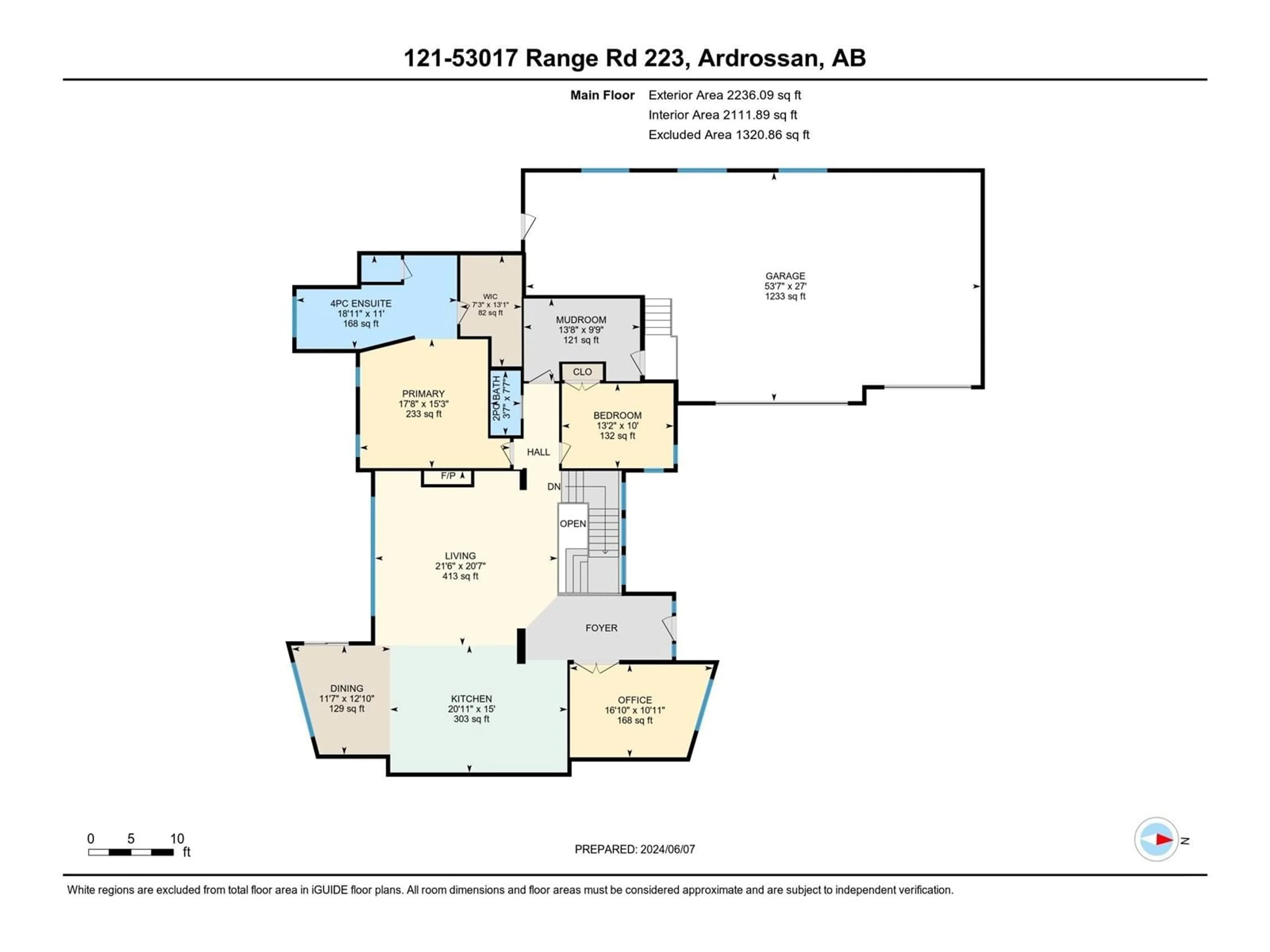 Floor plan for 121 53017 RGE RD 223, Rural Strathcona County Alberta T8E2M3