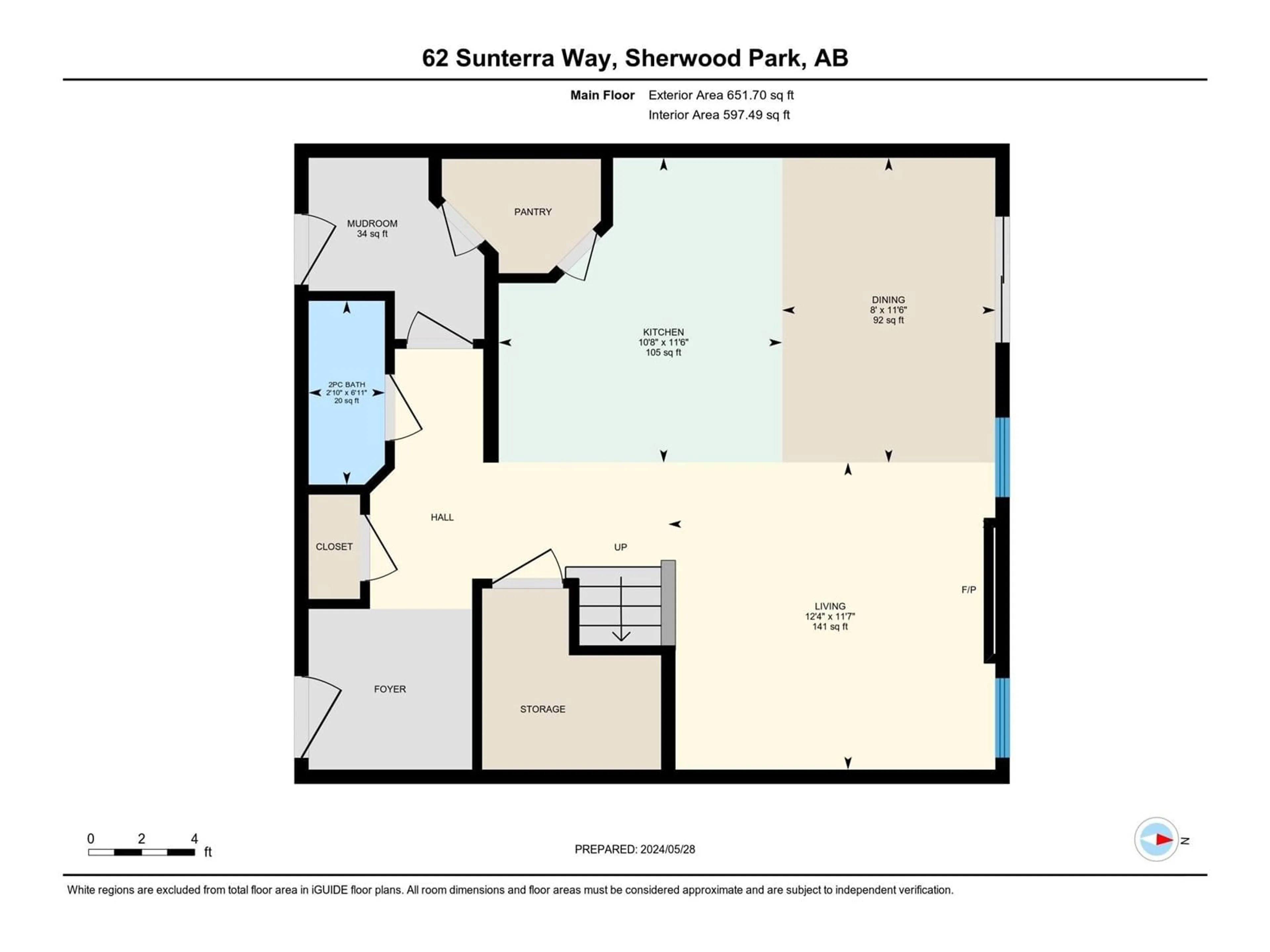 Floor plan for 62 SUNTERRA WY, Sherwood Park Alberta T8H0R3