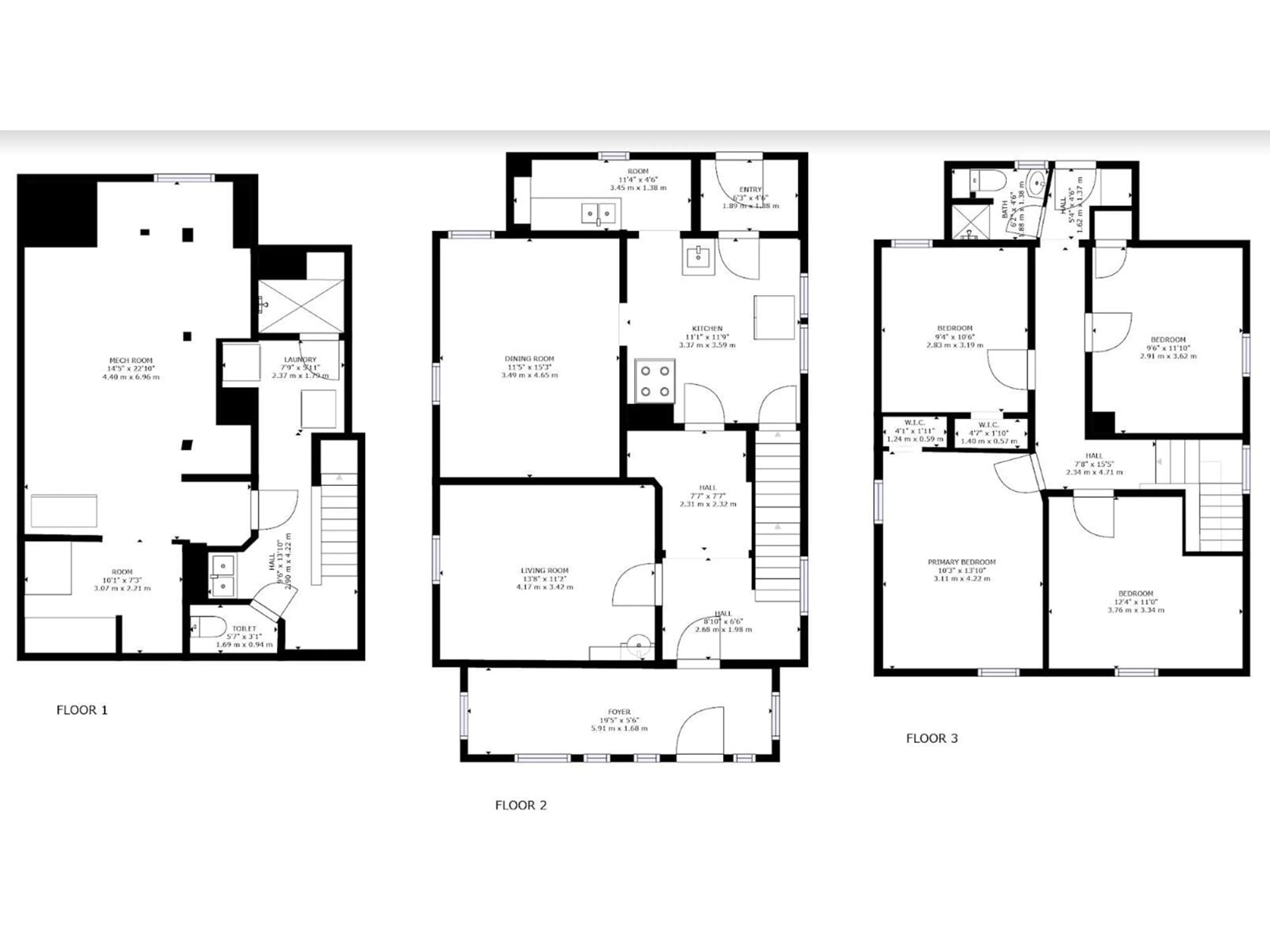 Floor plan for 9527 103 AV NW, Edmonton Alberta T5H0G8