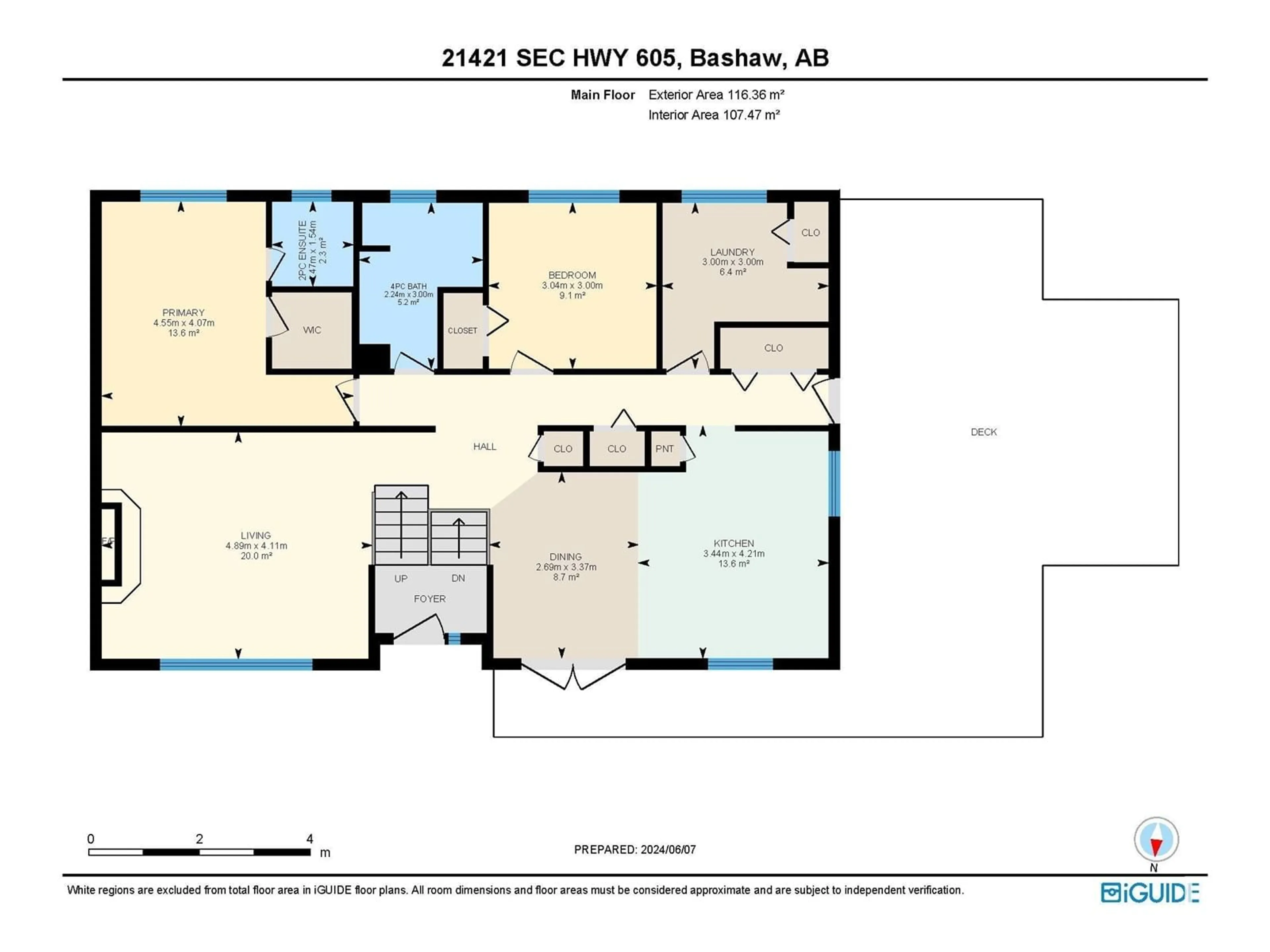 Floor plan for 21424 HWY 605, Rural Camrose County Alberta T0B0H0