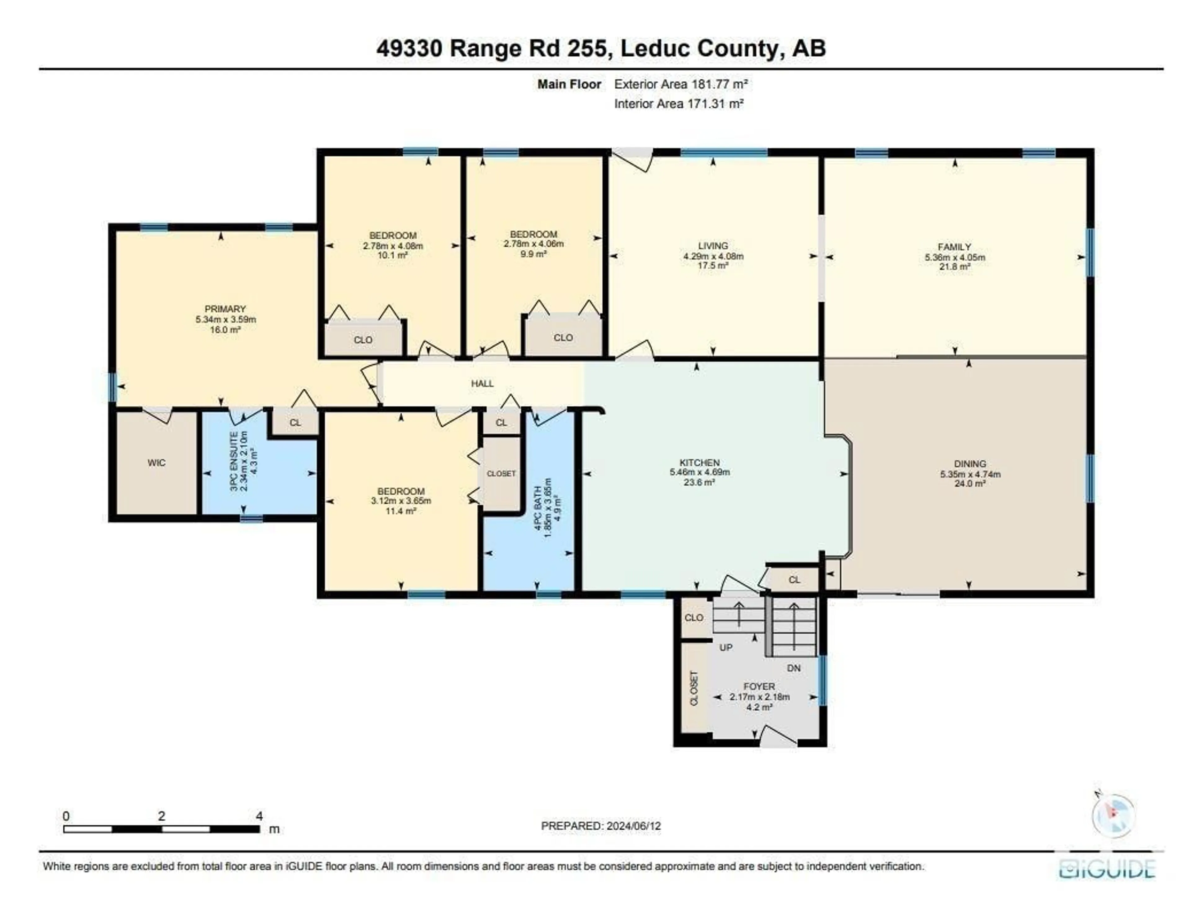 Floor plan for 48504 Rge Rd 24, Rural Leduc County Alberta T0C2T0