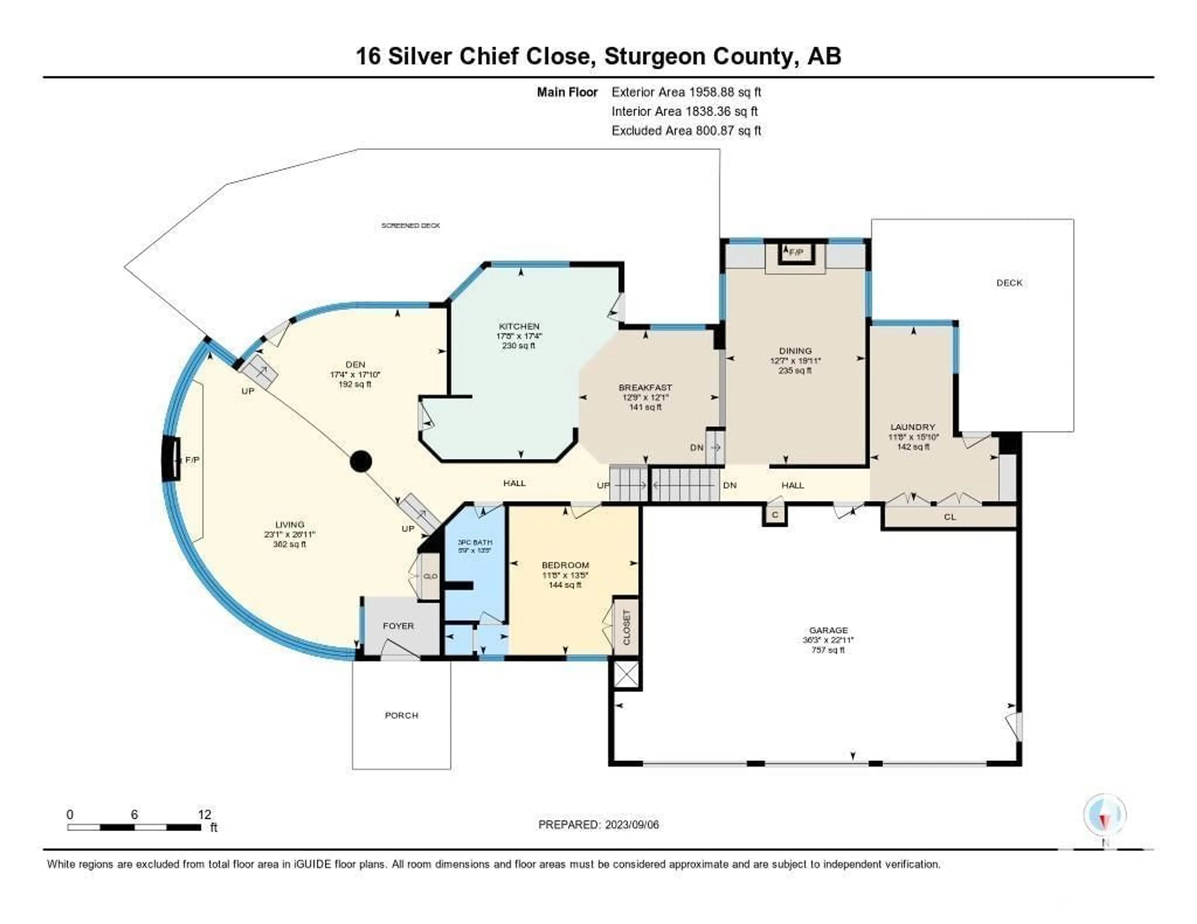 Floor plan for 16 Silverchief CL, Rural Sturgeon County Alberta T8T0C1