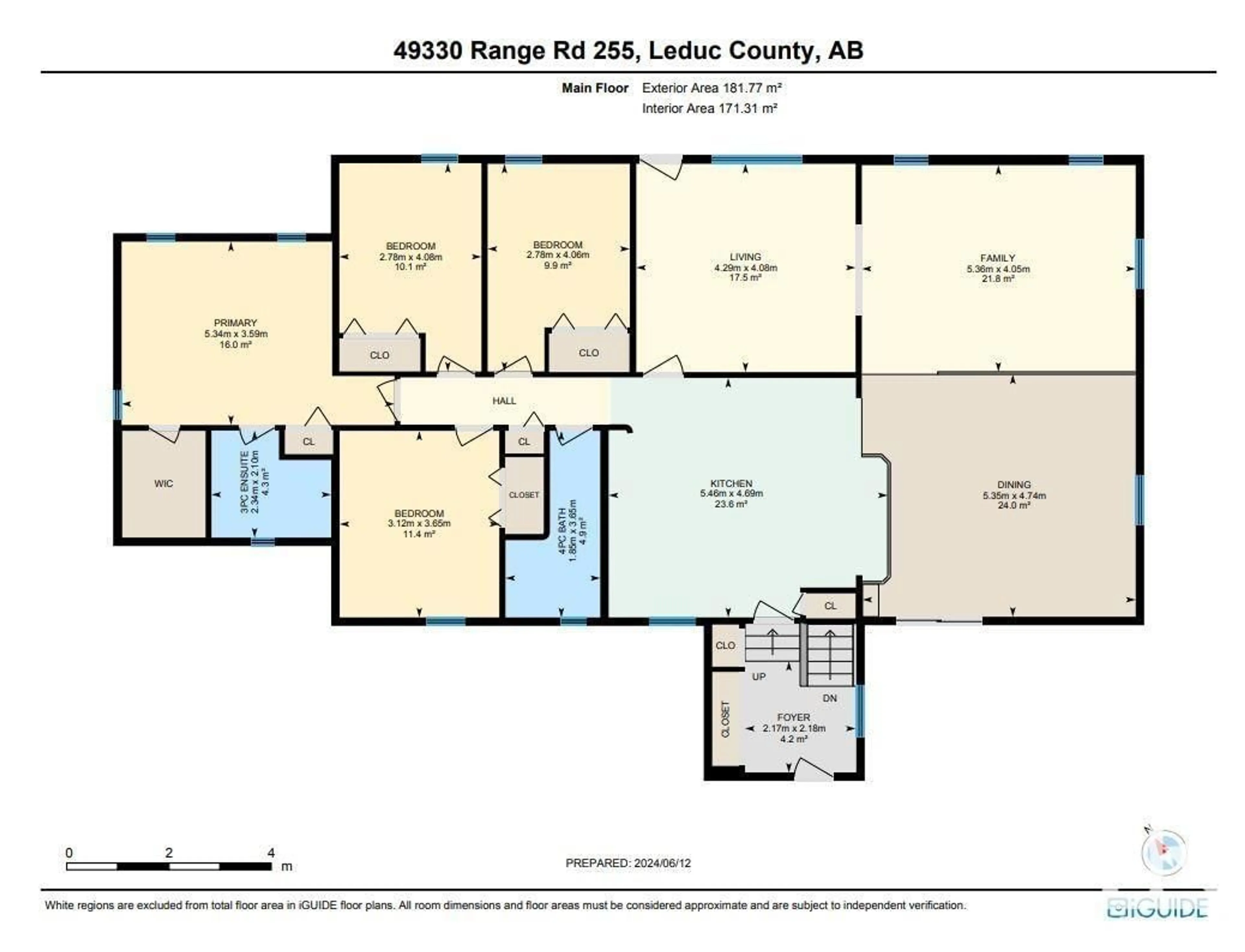 Floor plan for 49330 Rge Rd 255, Rural Leduc County Alberta T4X2K4