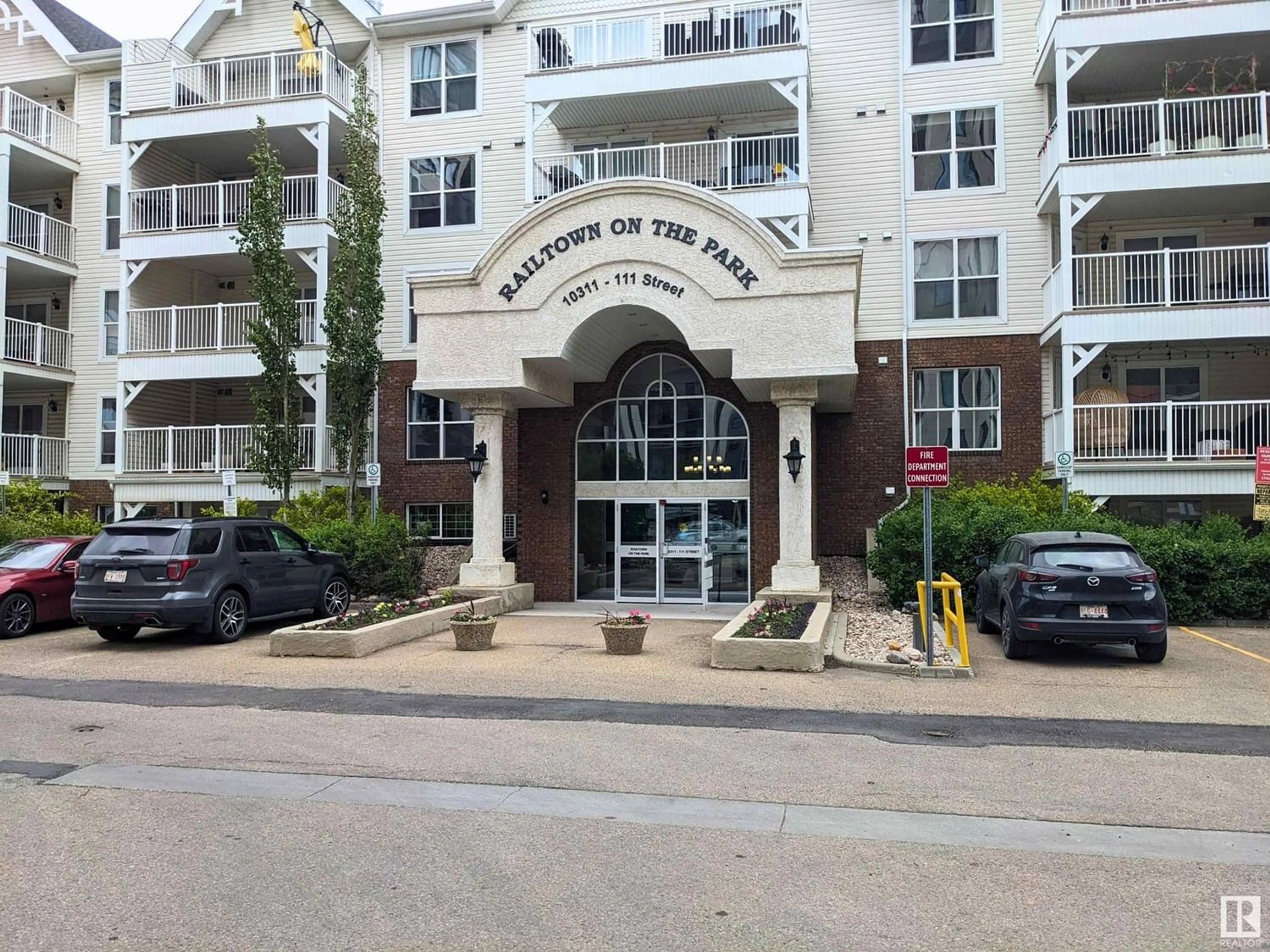 A pic from exterior of the house or condo for #101 10311 111 ST NW, Edmonton Alberta T5K2Y8