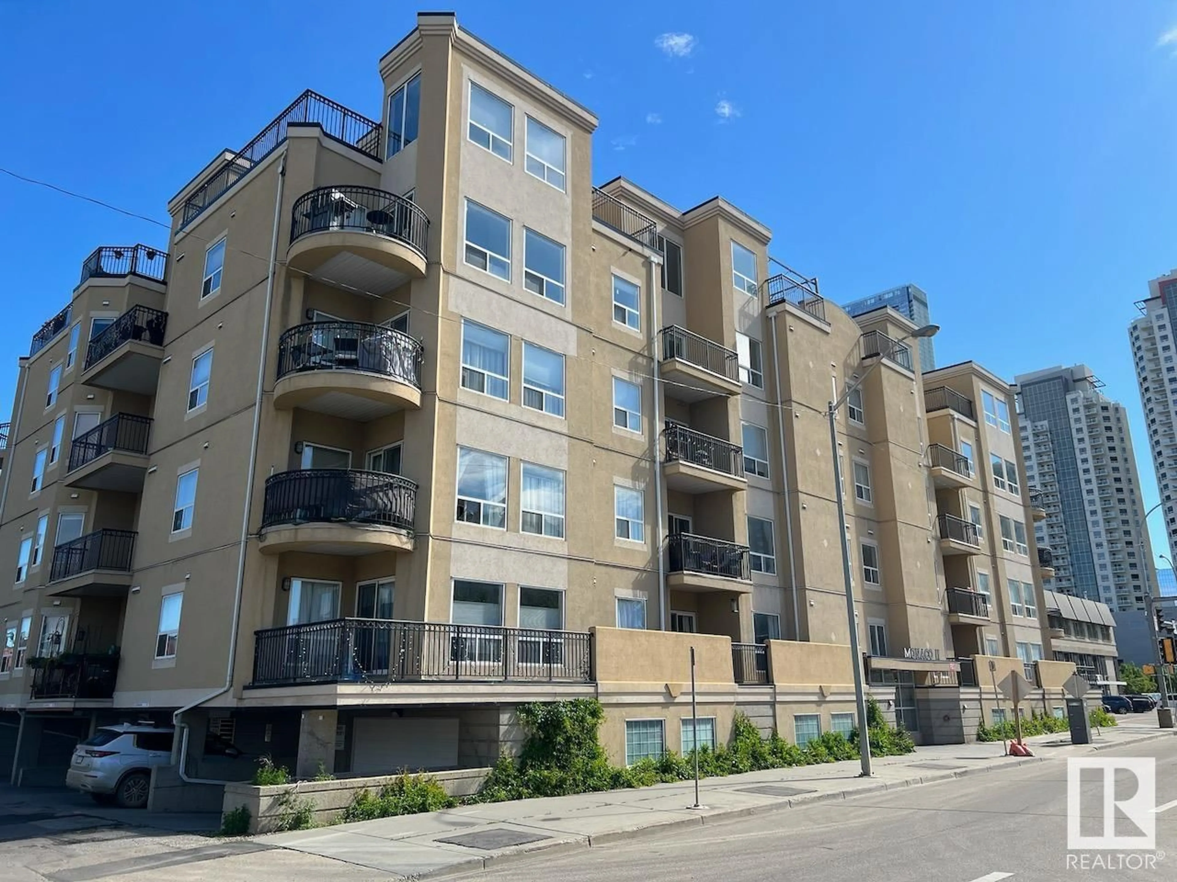 A pic from exterior of the house or condo for #504 10606 102 AV NW, Edmonton Alberta T5J5E9
