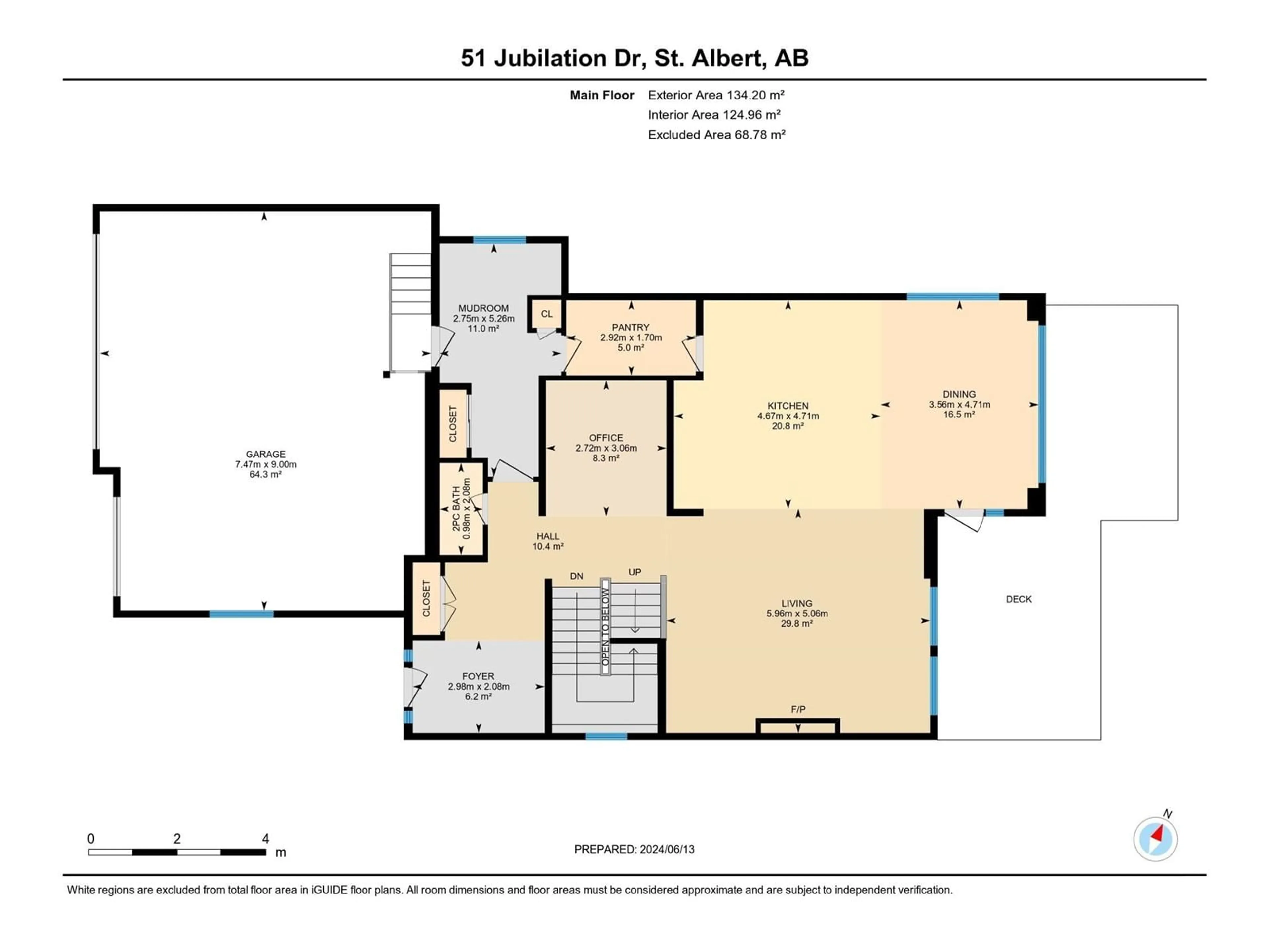 Floor plan for 51 JUBILATION DR, St. Albert Alberta T8N7W7