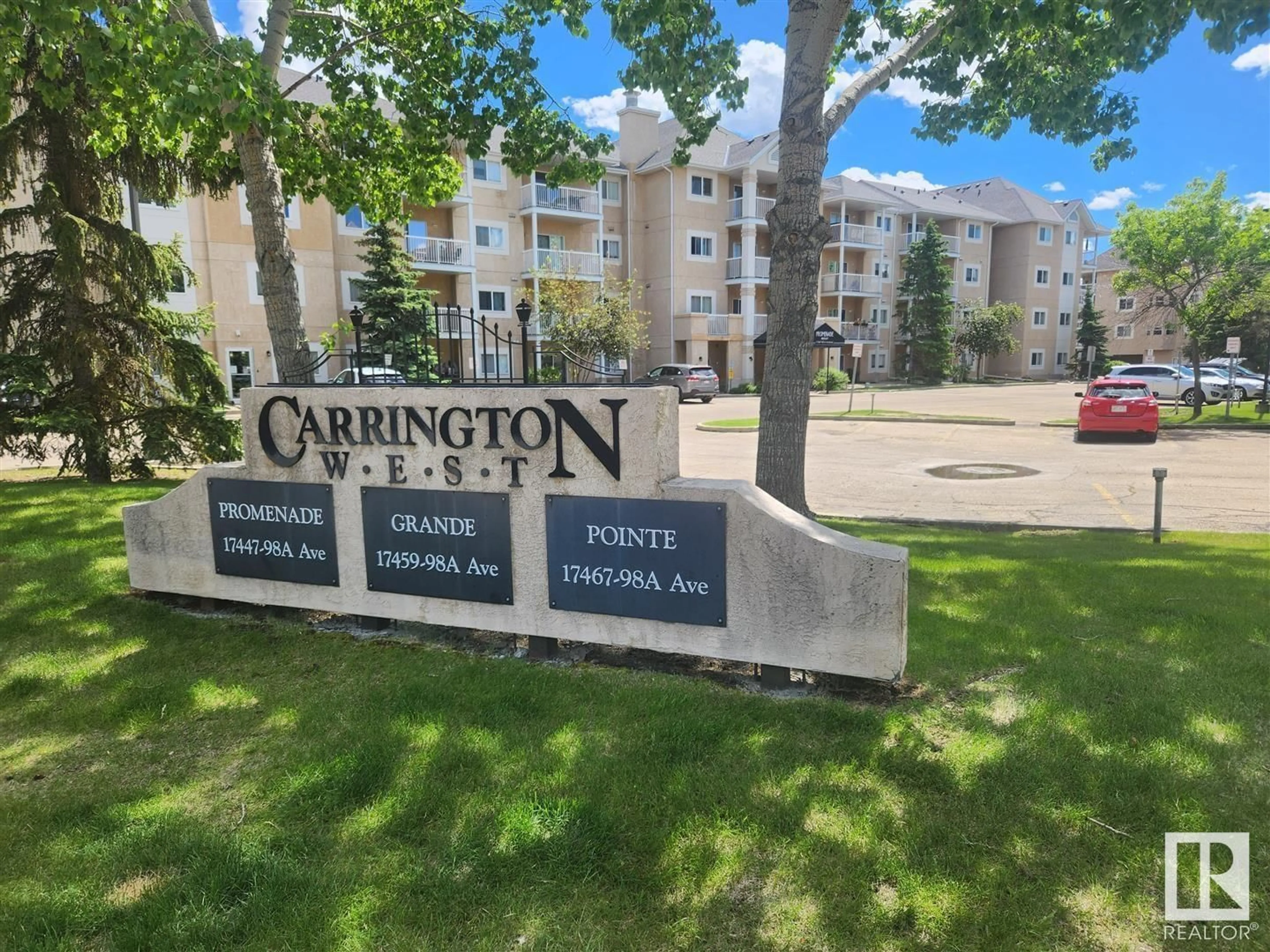 A pic from exterior of the house or condo for #102 17467 98A AV NW, Edmonton Alberta T5T6E9