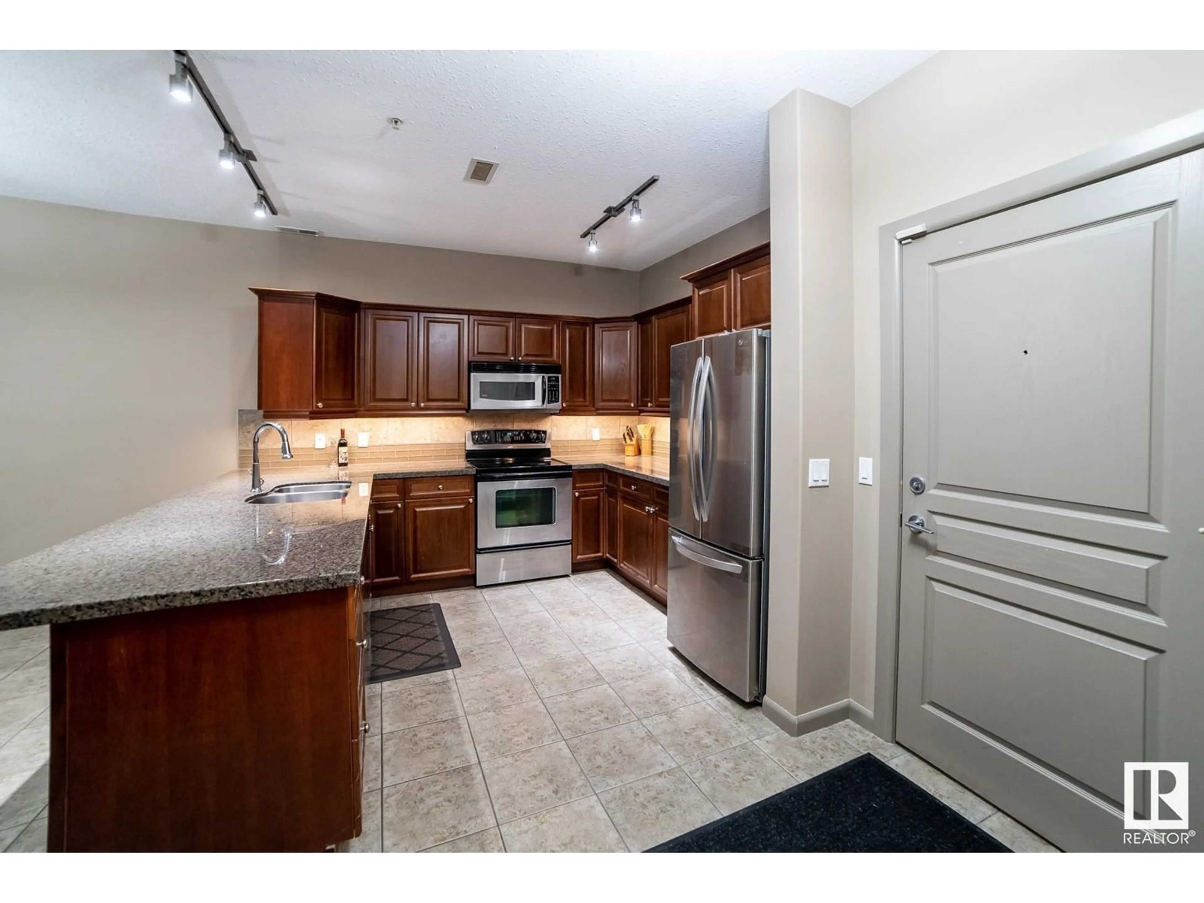 Standard kitchen for #140 160 MAGRATH RD NW, Edmonton Alberta T6R3T7