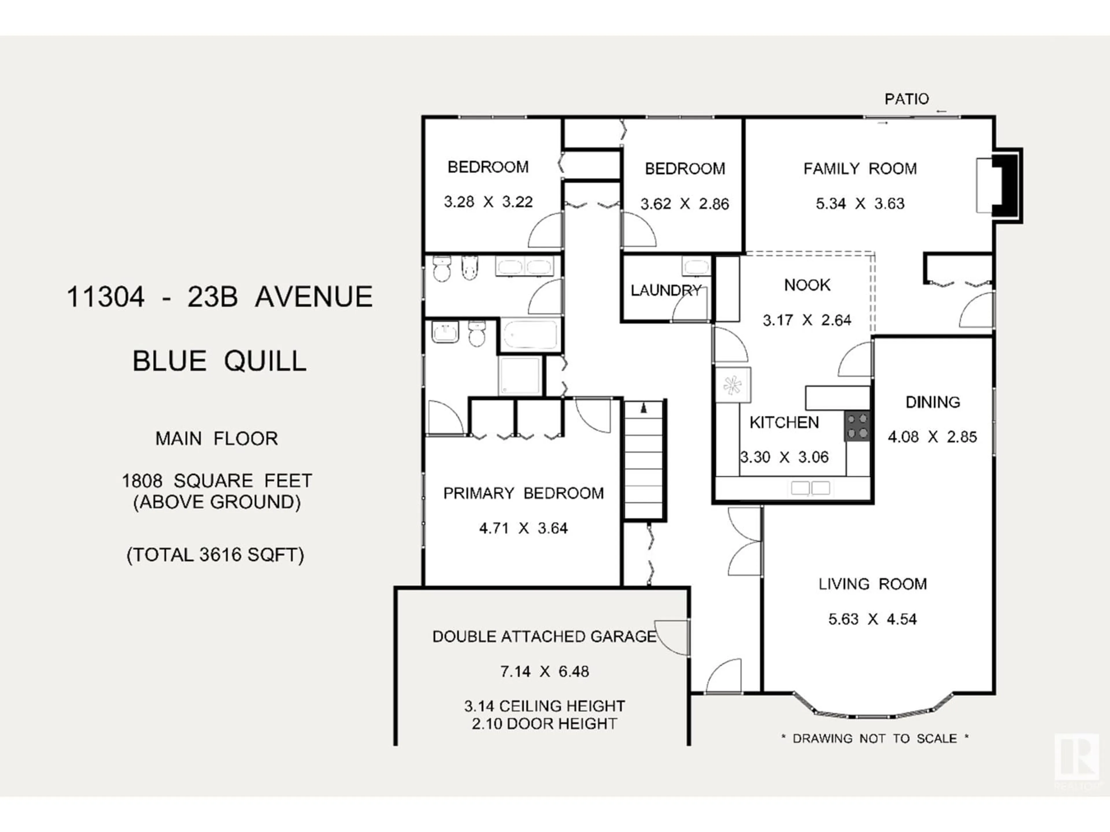 Floor plan for 11304 23B AV NW, Edmonton Alberta T6J4Z6