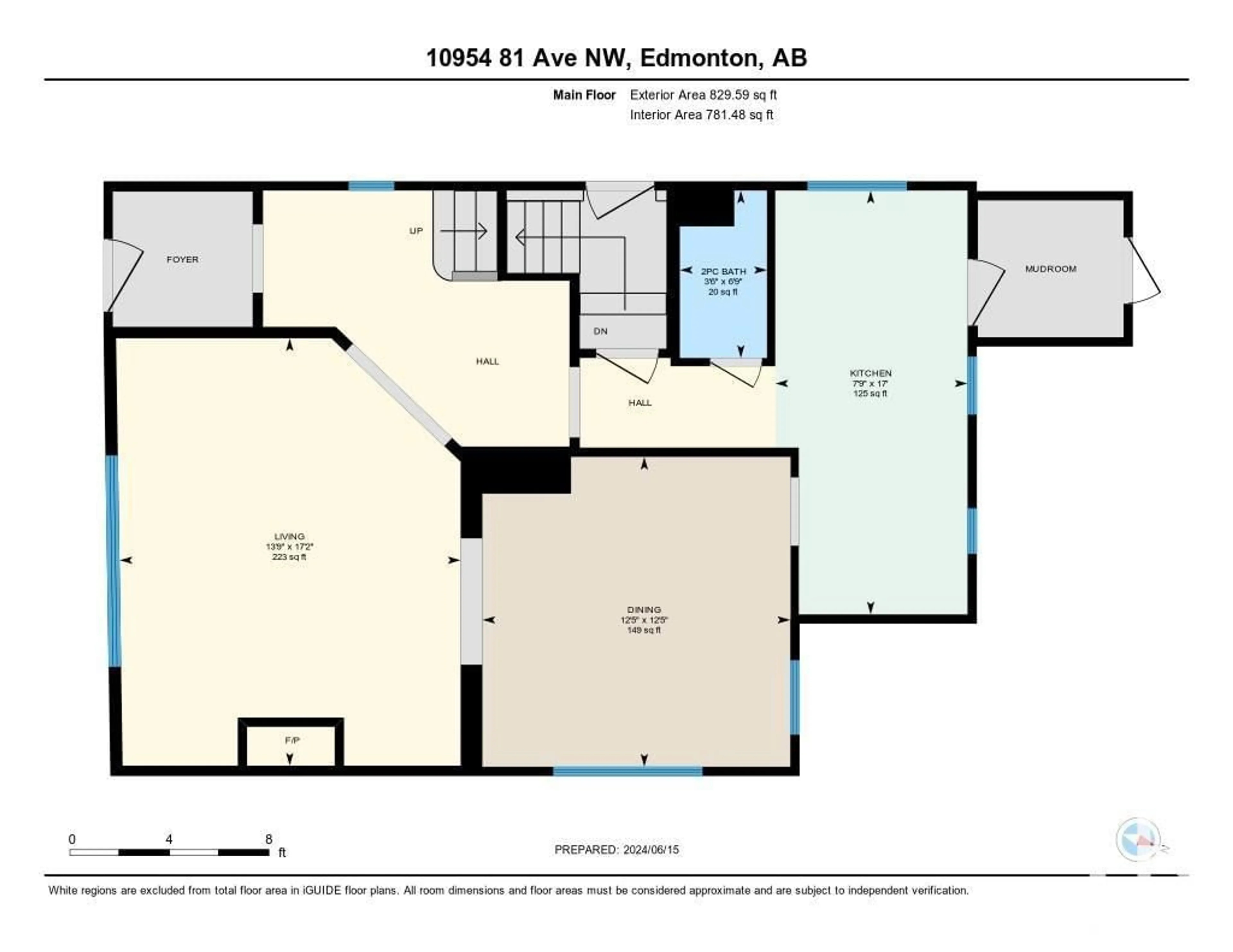 Floor plan for 10954 81 AV NW, Edmonton Alberta T6G0S2