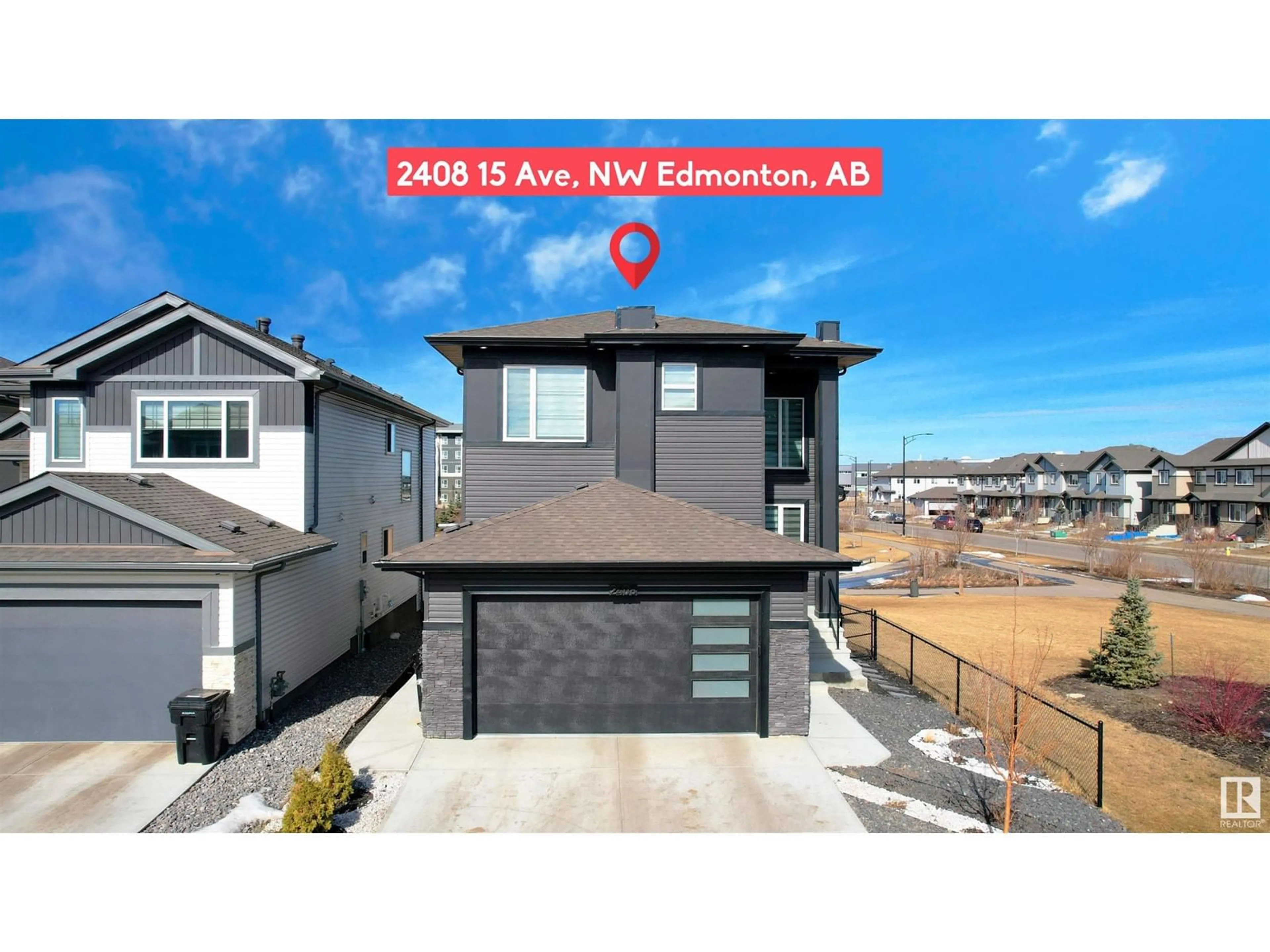 Frontside or backside of a home for 2408 15 AV NW, Edmonton Alberta T6T2L3