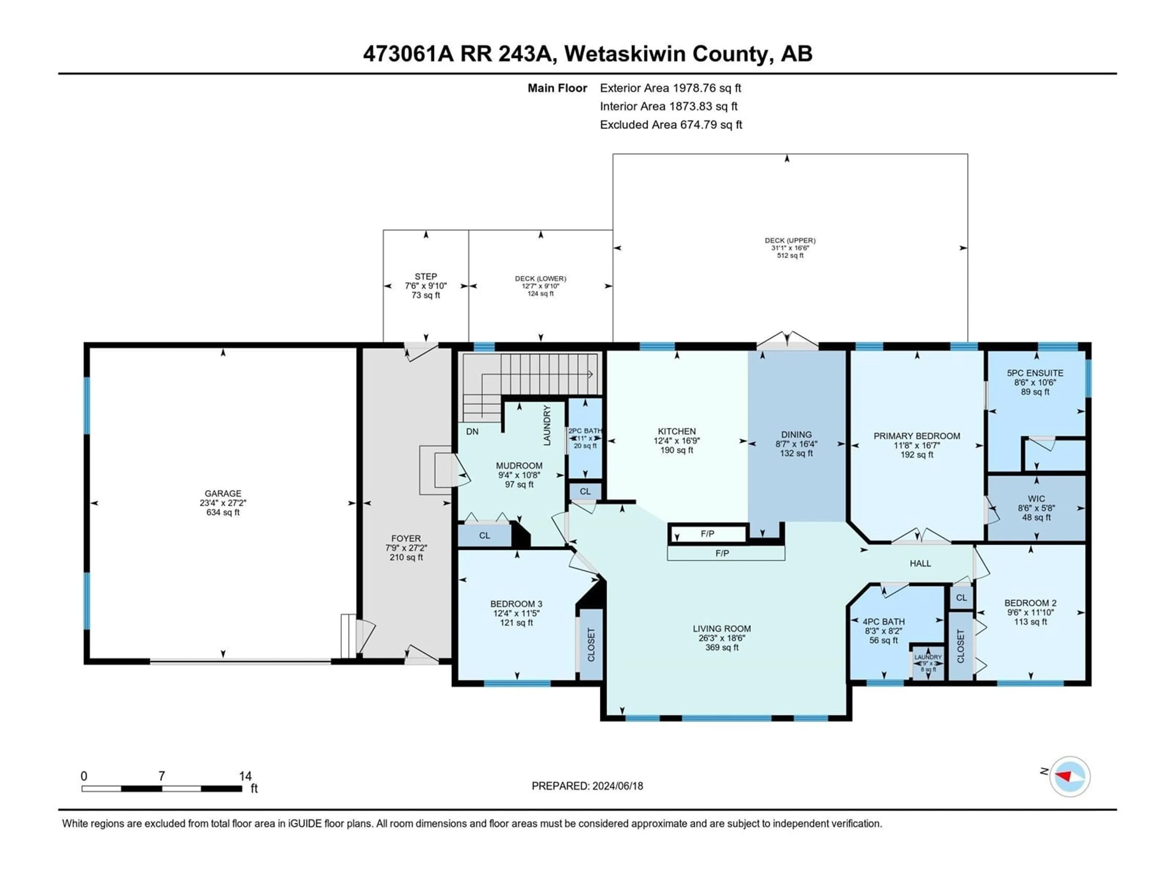 Floor plan for 473061 A RGE RD 243 A, Rural Wetaskiwin County Alberta T0C1Z0