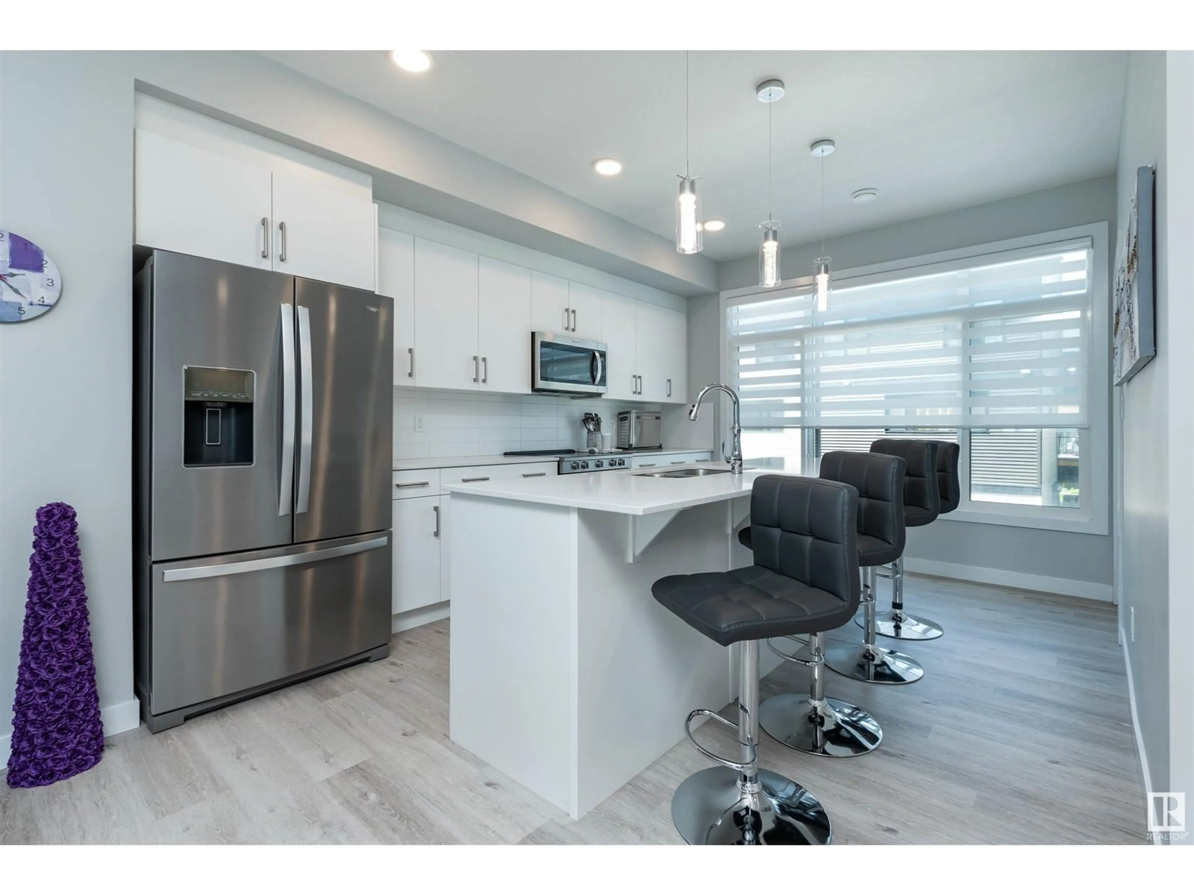 Contemporary kitchen for #24 50 EBONY BV, Sherwood Park Alberta T8H2X4