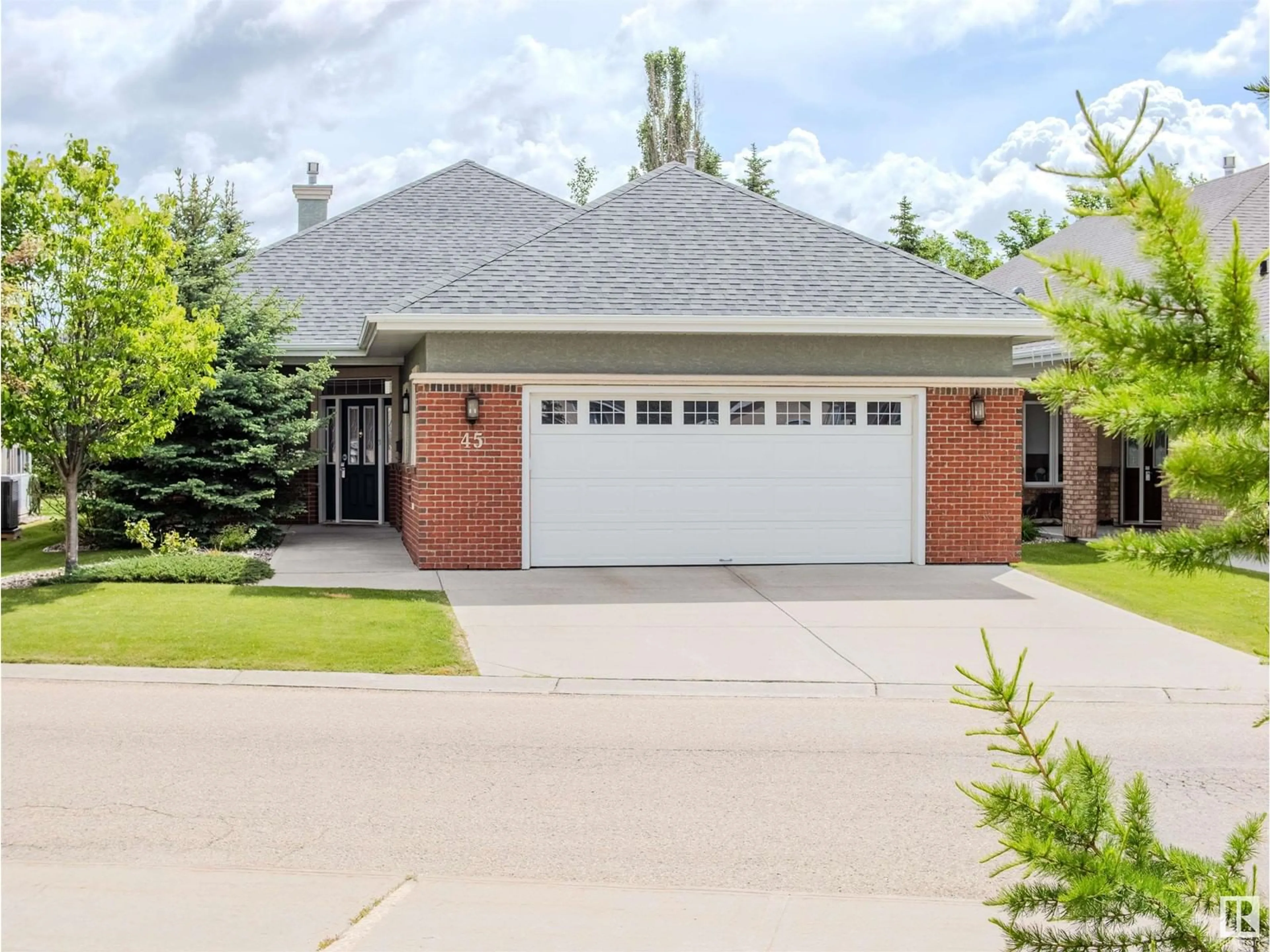 Frontside or backside of a home for #45 18343 LESSARD RD NW, Edmonton Alberta T6M0A2