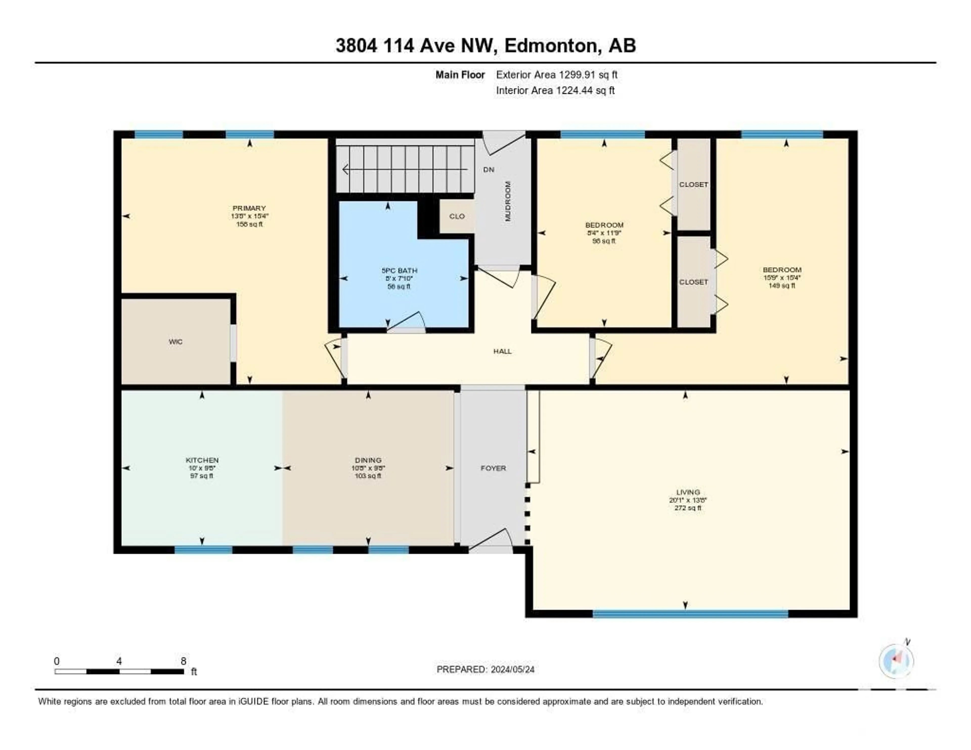 Floor plan for 3804 114 AV NW, Edmonton Alberta T5W0S6