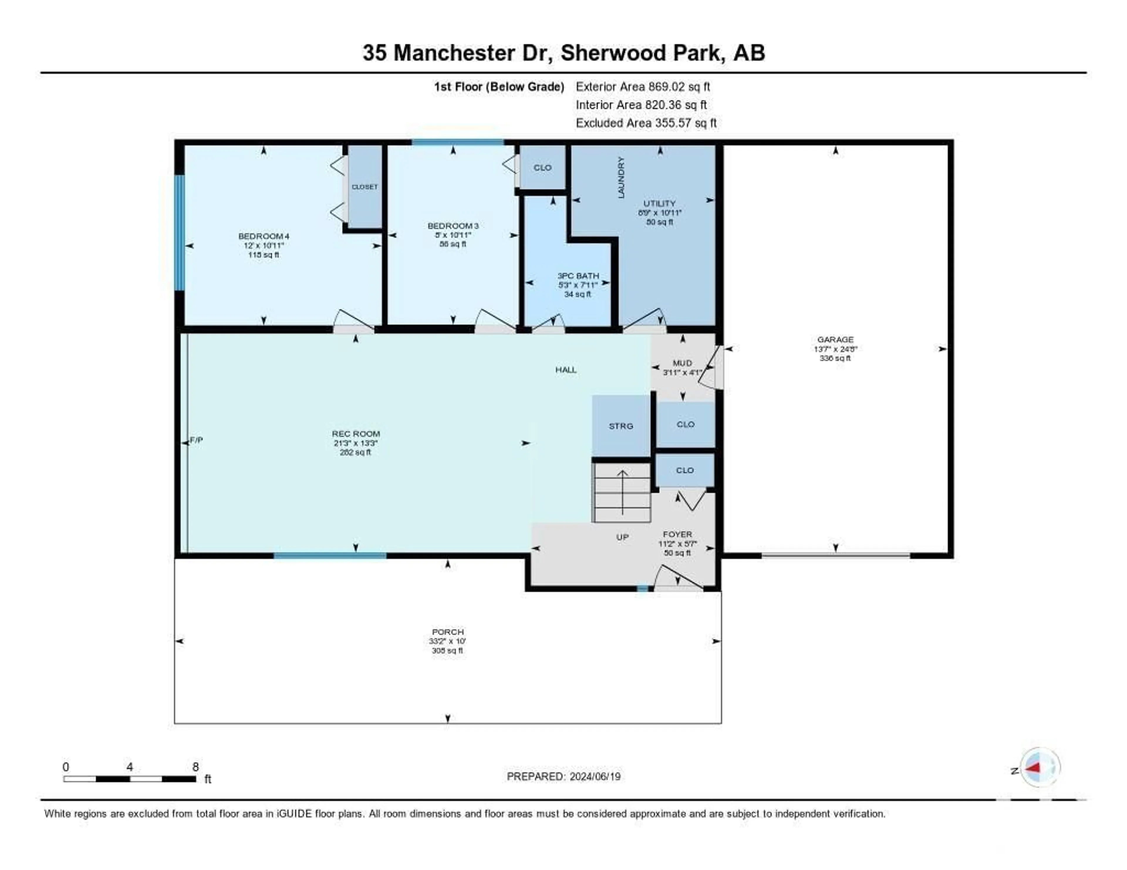 Floor plan for 35 MANCHESTER DR, Sherwood Park Alberta T8A0T3