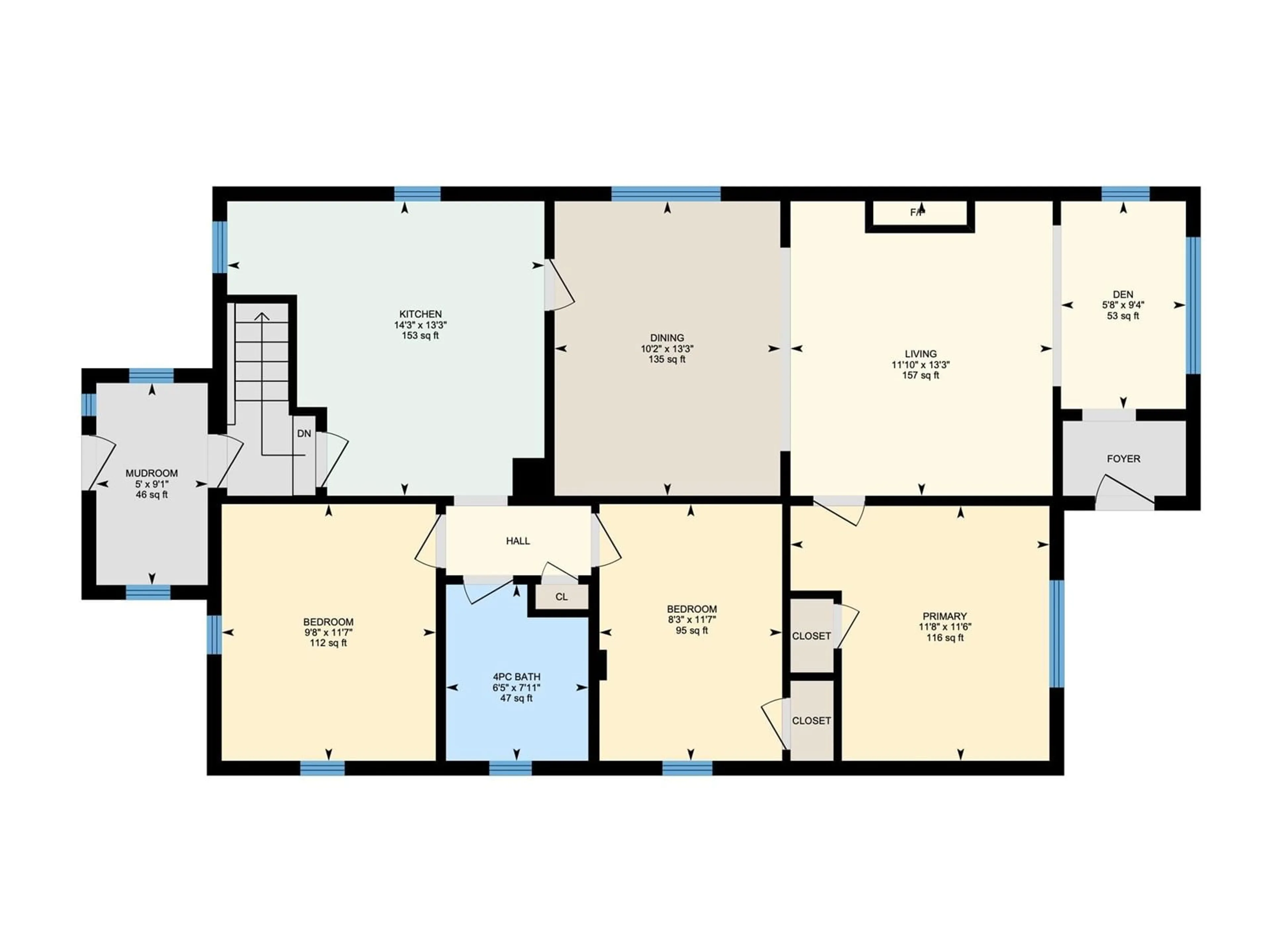 Floor plan for 11431 88 ST NW, Edmonton Alberta T5B3P9