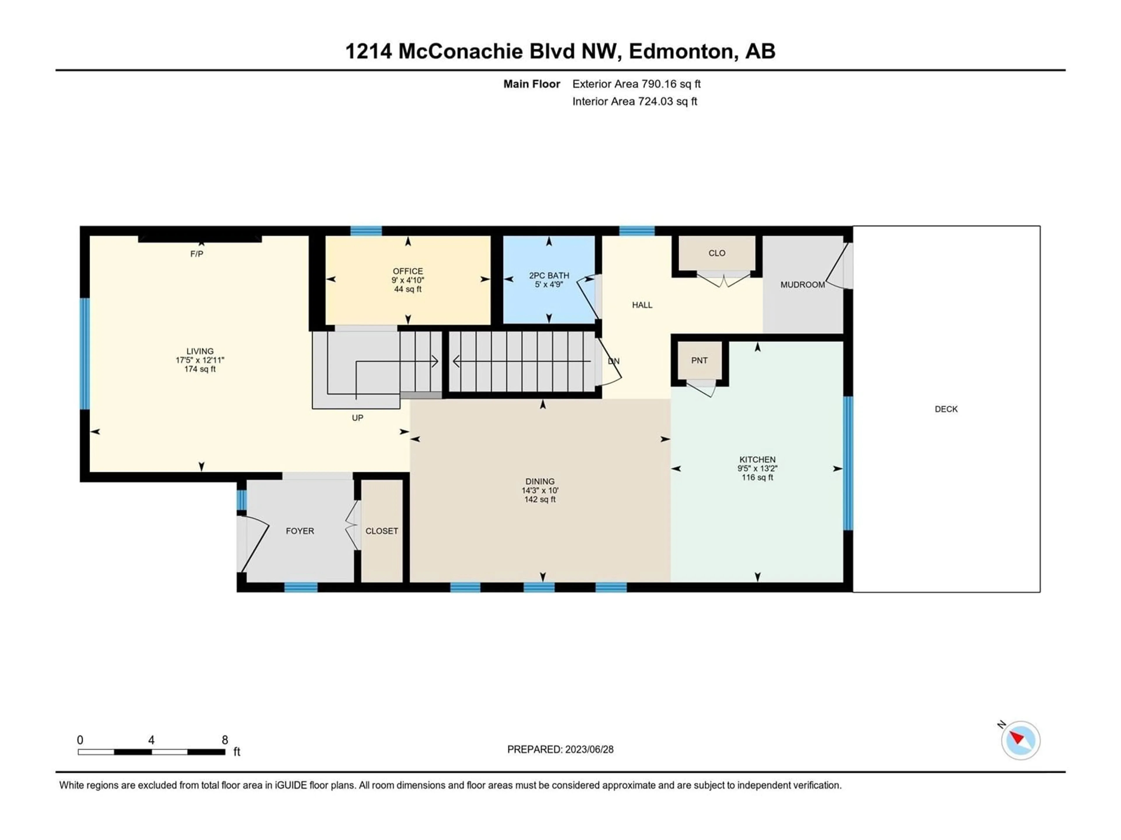 Floor plan for 1214 MCCONACHIE BV NW, Edmonton Alberta T5Y3T1