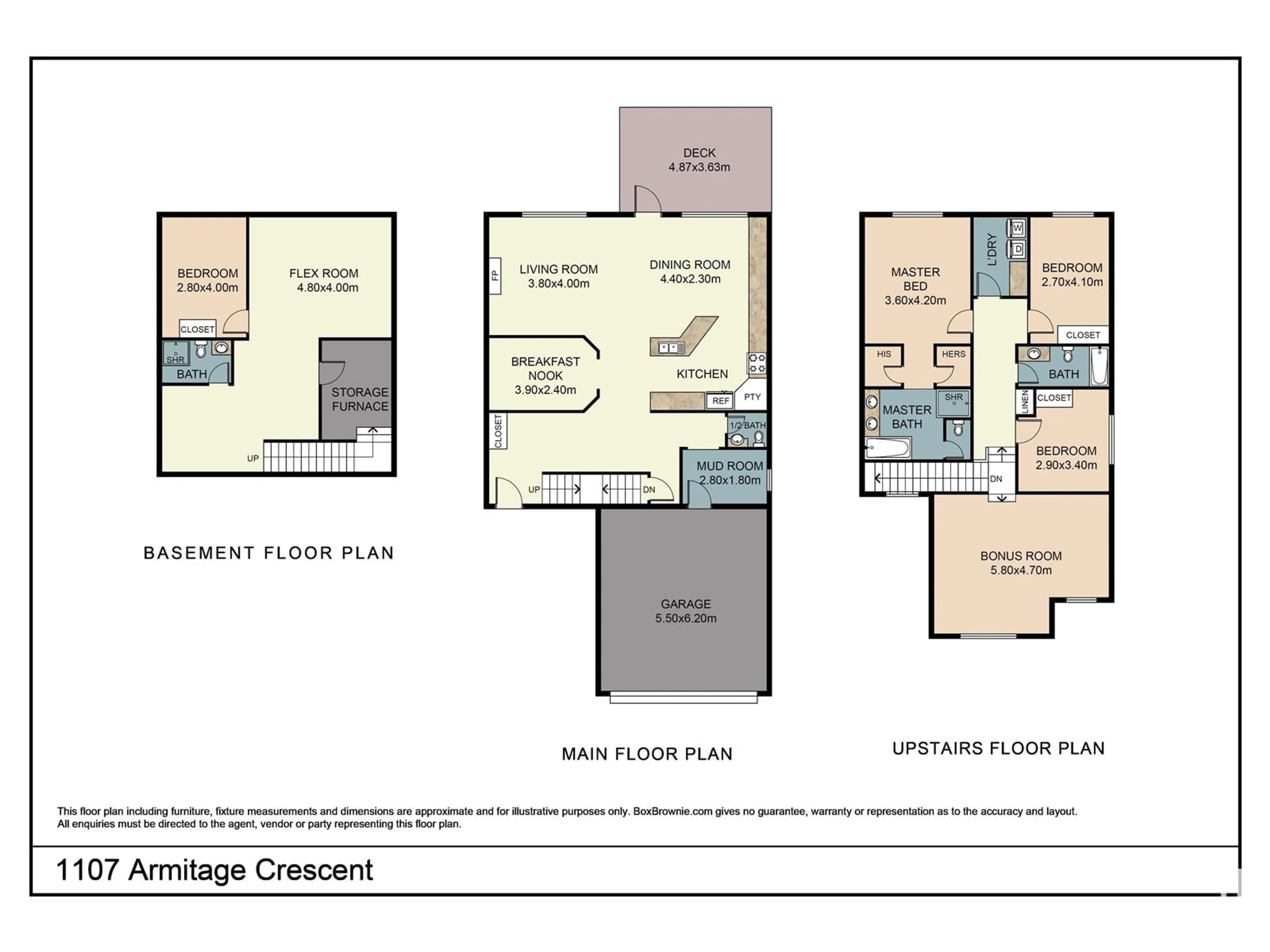 Floor plan for 1107 ARMITAGE CR SW, Edmonton Alberta T6W0H2