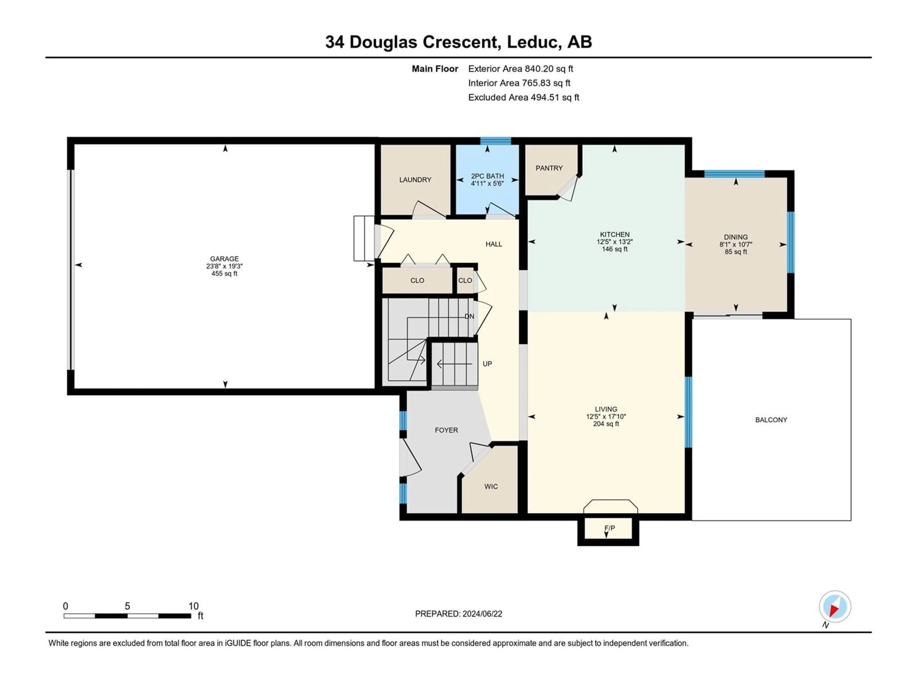 Floor plan for 34 DOUGLAS CR, Leduc Alberta T9E8P4