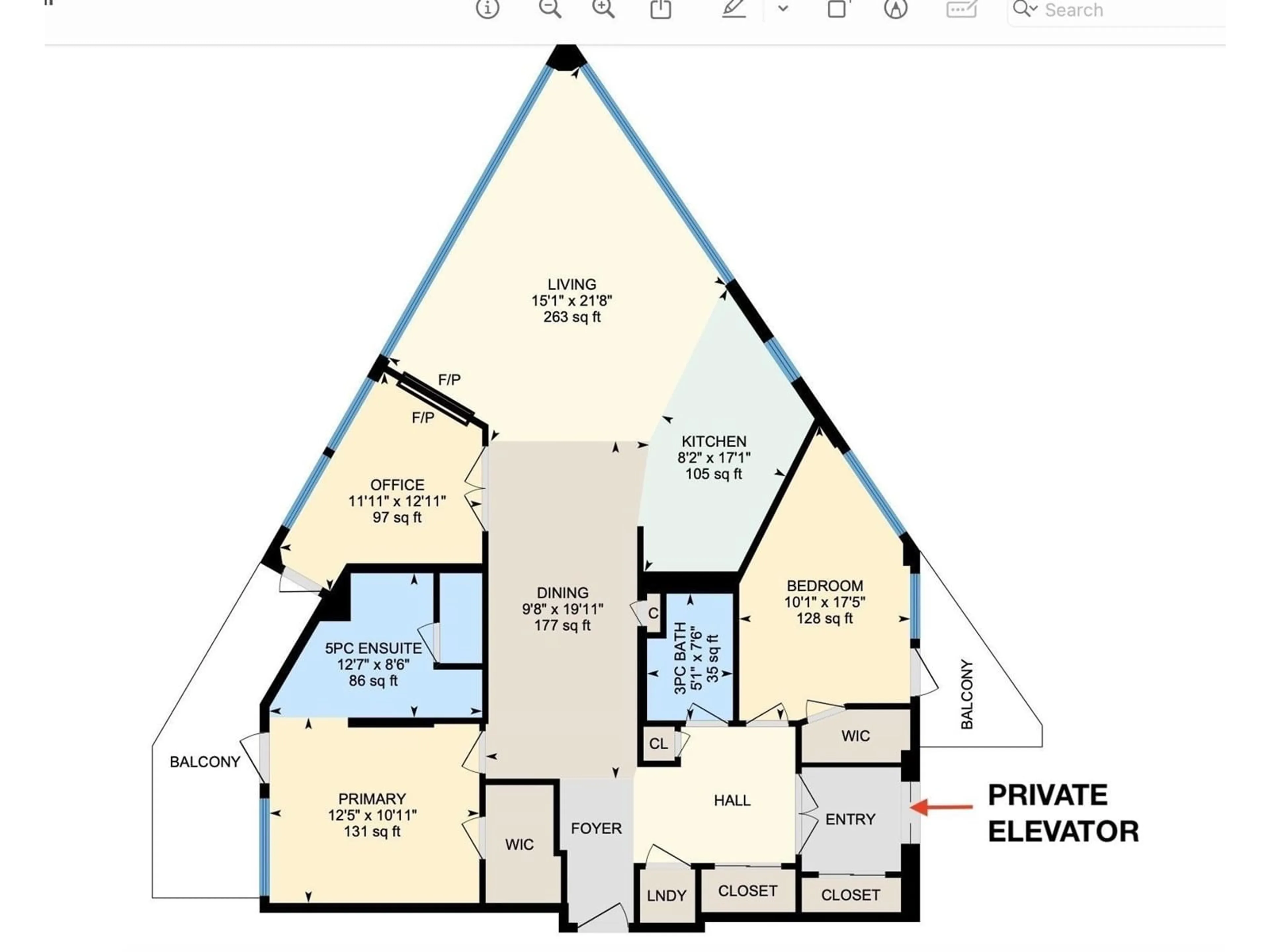 Floor plan for #521 5151 WINDERMERE BV SW, Edmonton Alberta T6W2K4