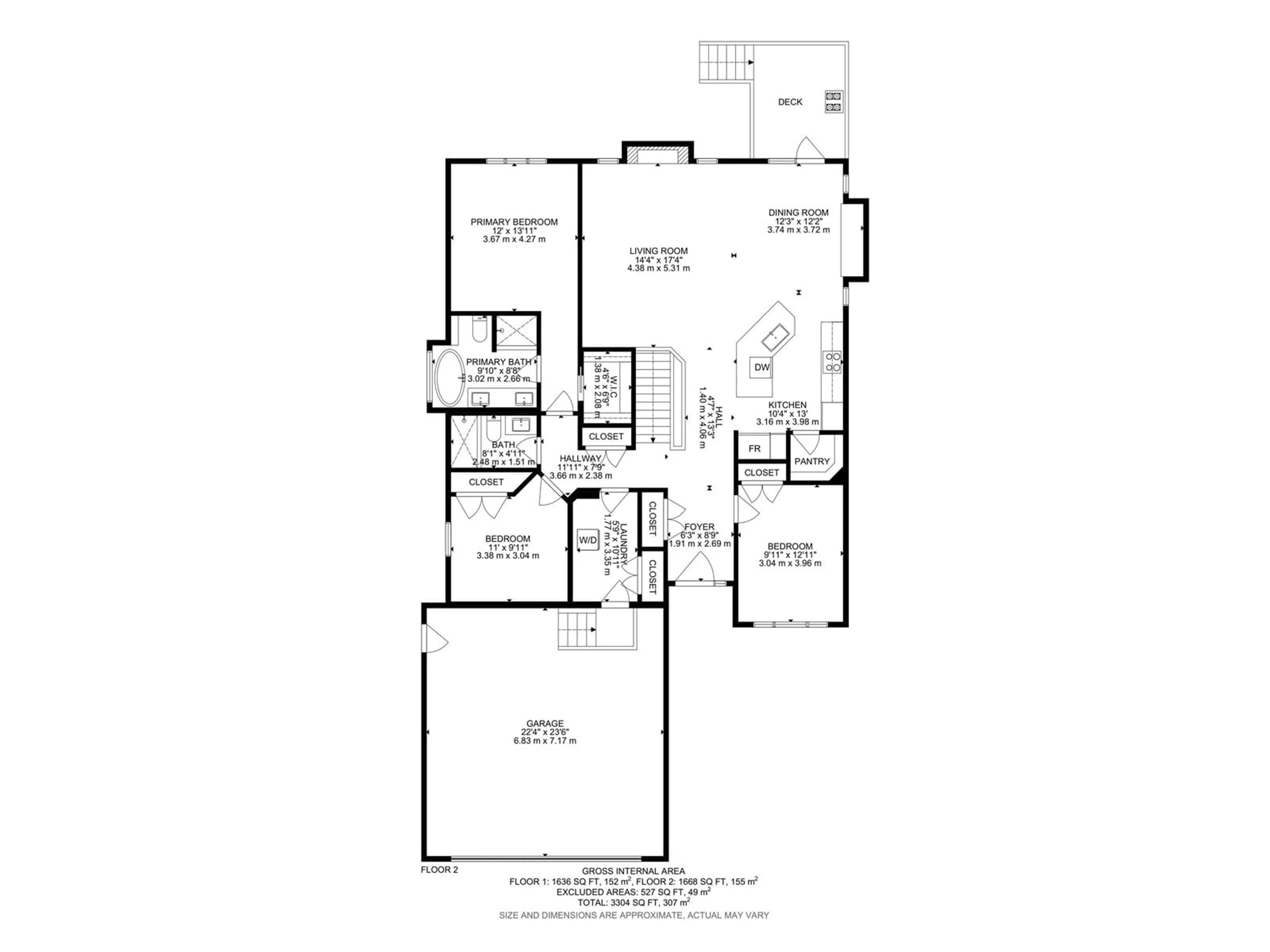 Floor plan for 66 LONGVIEW DR, Spruce Grove Alberta T7X0H4