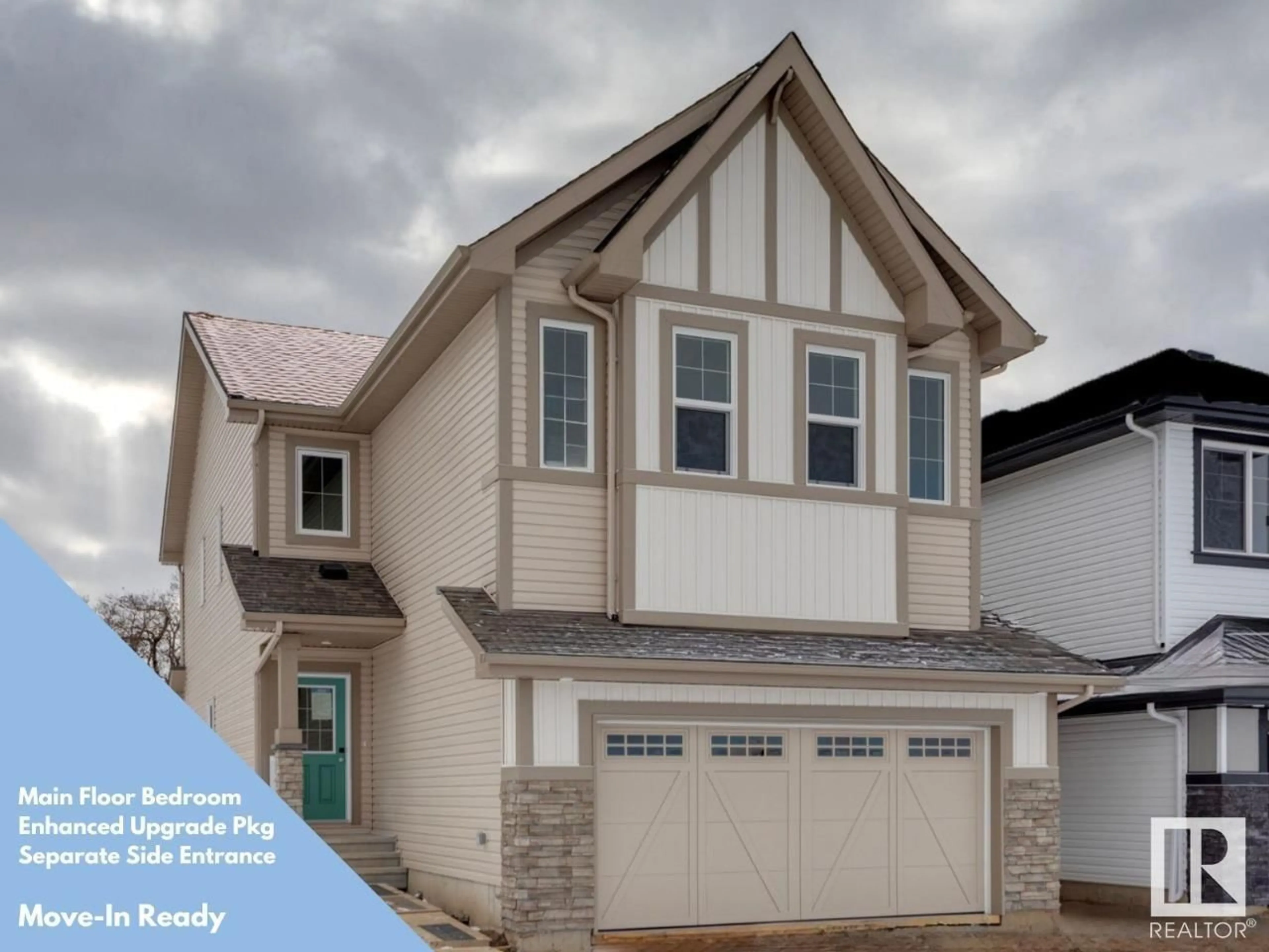 Home with vinyl exterior material for 6251 175 AV NW, Edmonton Alberta T5Y0T4